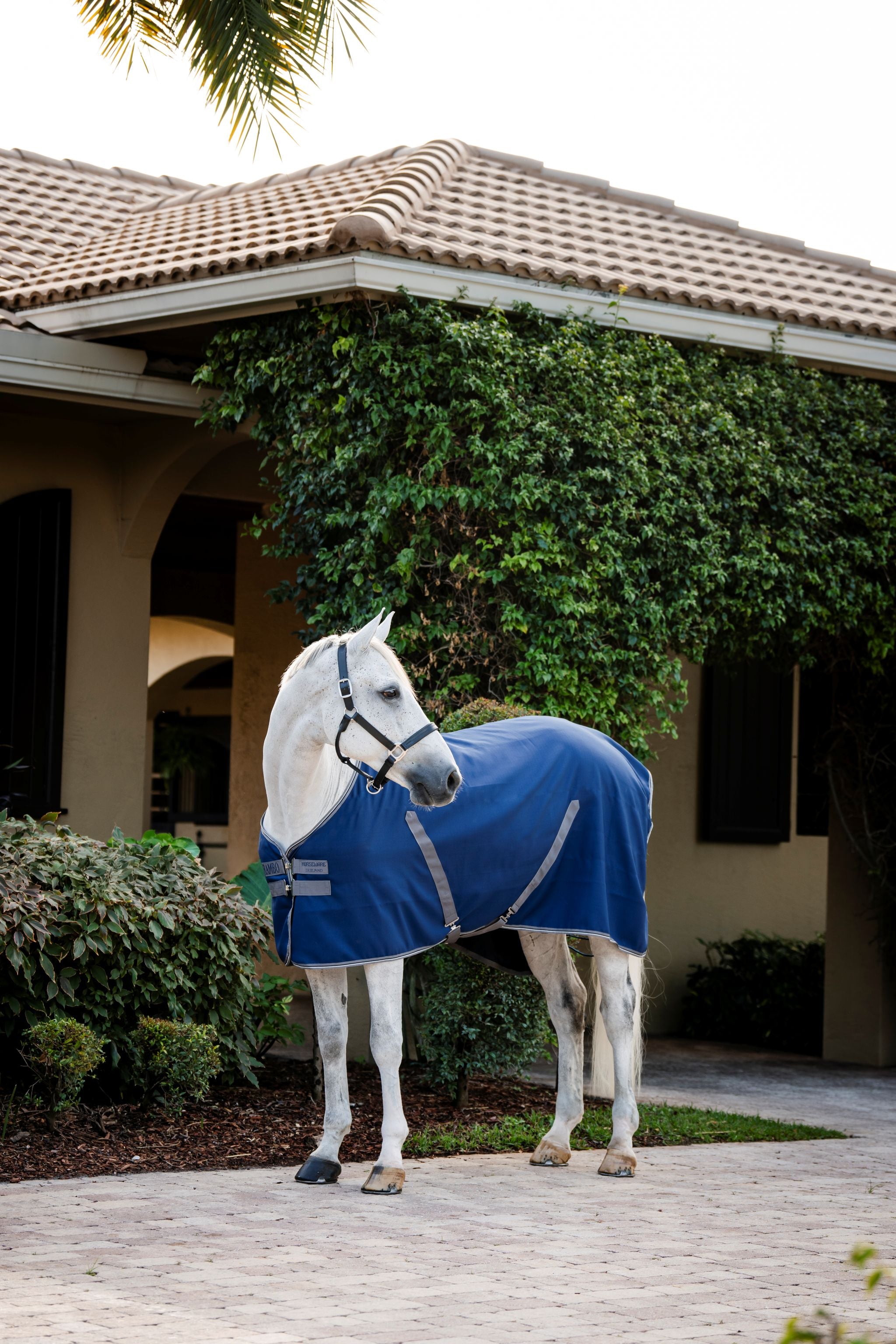 Horseware Rambo Stable sheet Navy blue/grey