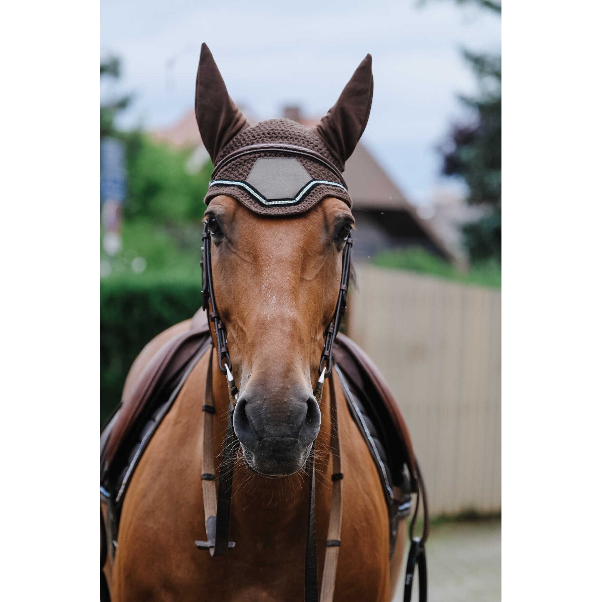 EQUITHÈME Domino Fly Veil Coppery - 306975005_ambi_2