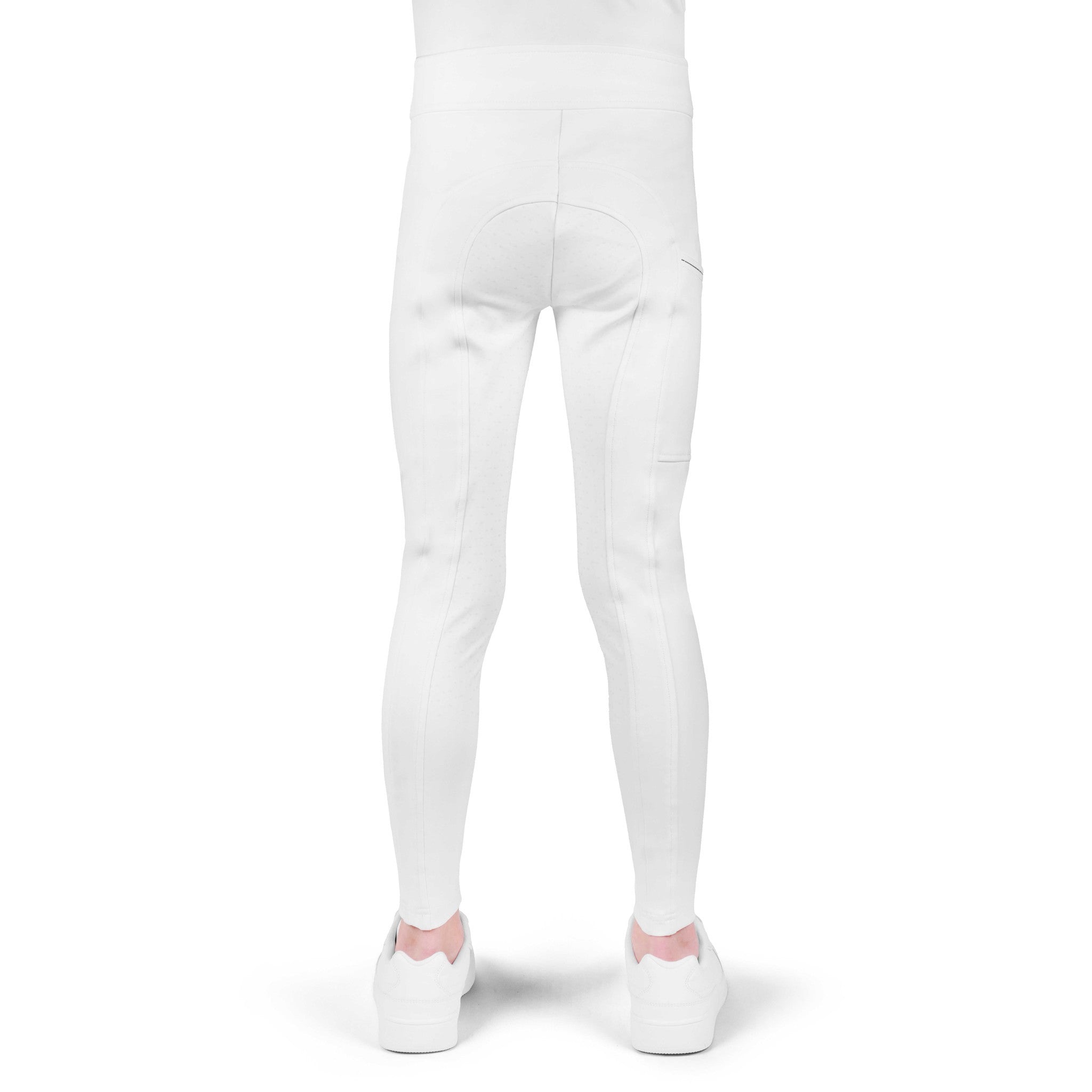 EQUITHÈME Birdy Silicone Full Seat Leggings - Kids White 979172110