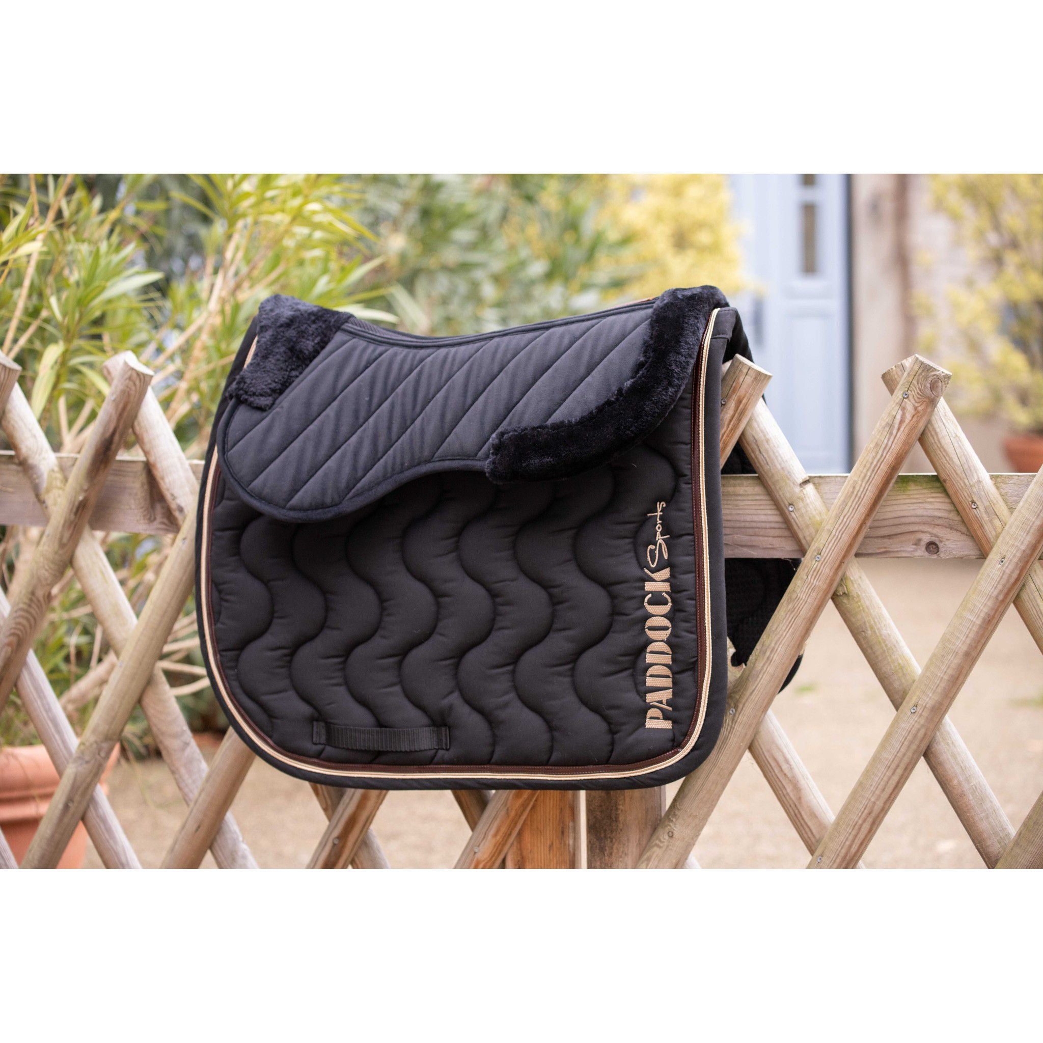 Paddock Sports Diagonal Back Pad Black 204791002