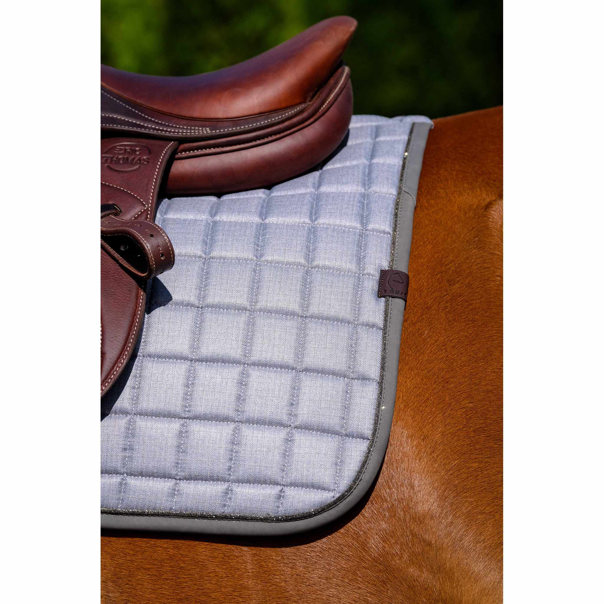 EQUITHÈME Chic saddle pad - All purpose Grey 204001011