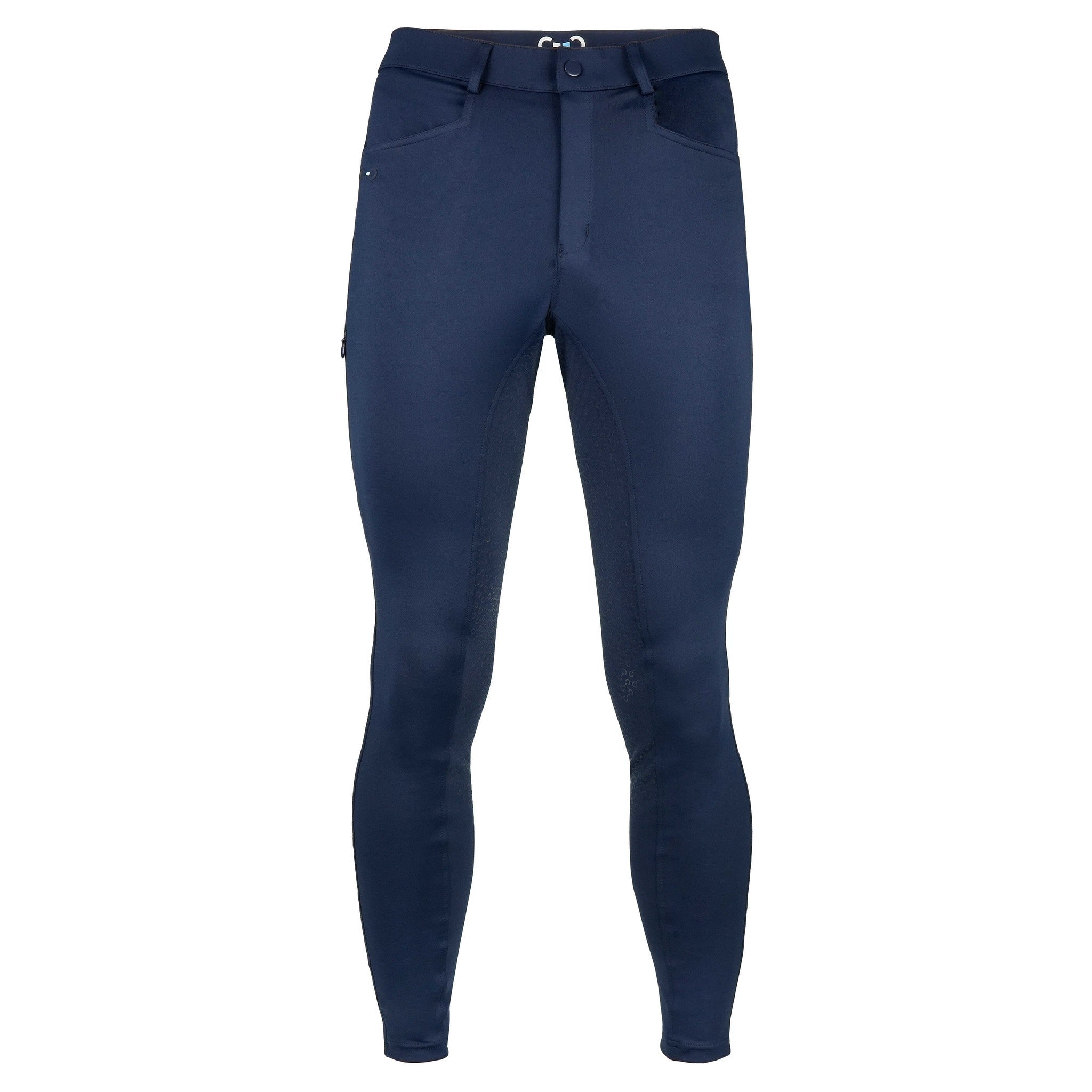Riding World River Silicone Seat Breeches - Men Navy blue 989406738