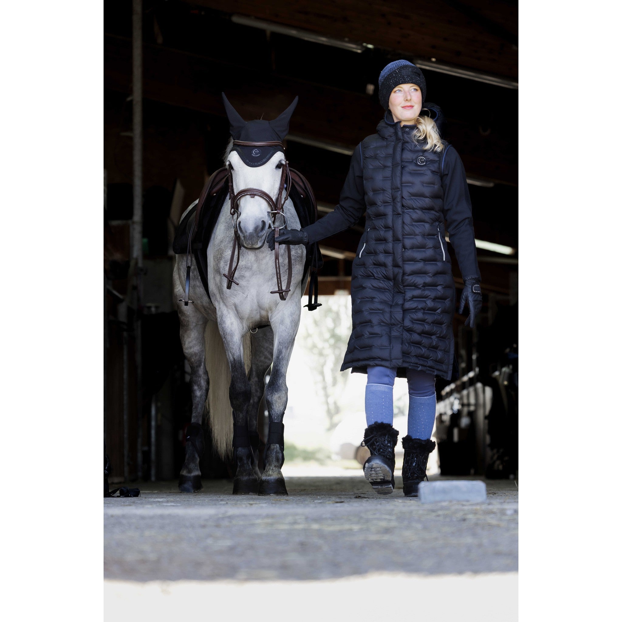 Je t'aime EQUITHÈME Mae Beanie Blue/grey 985142019