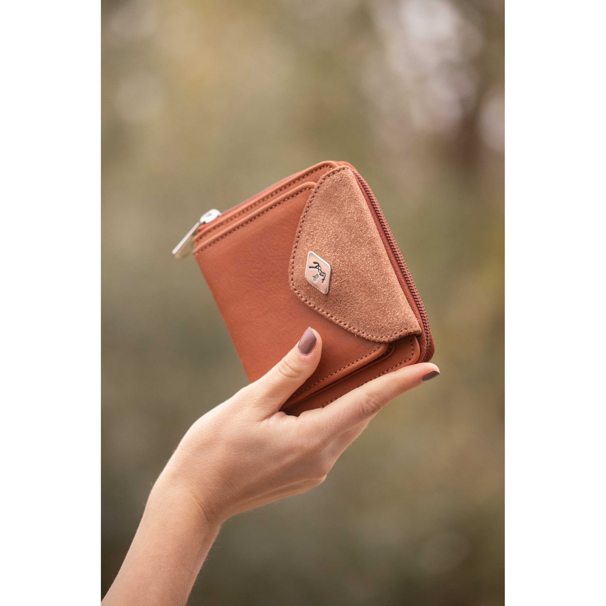 Penelope Clémence Leather Wallet Cognac - 936024014_ambi_2