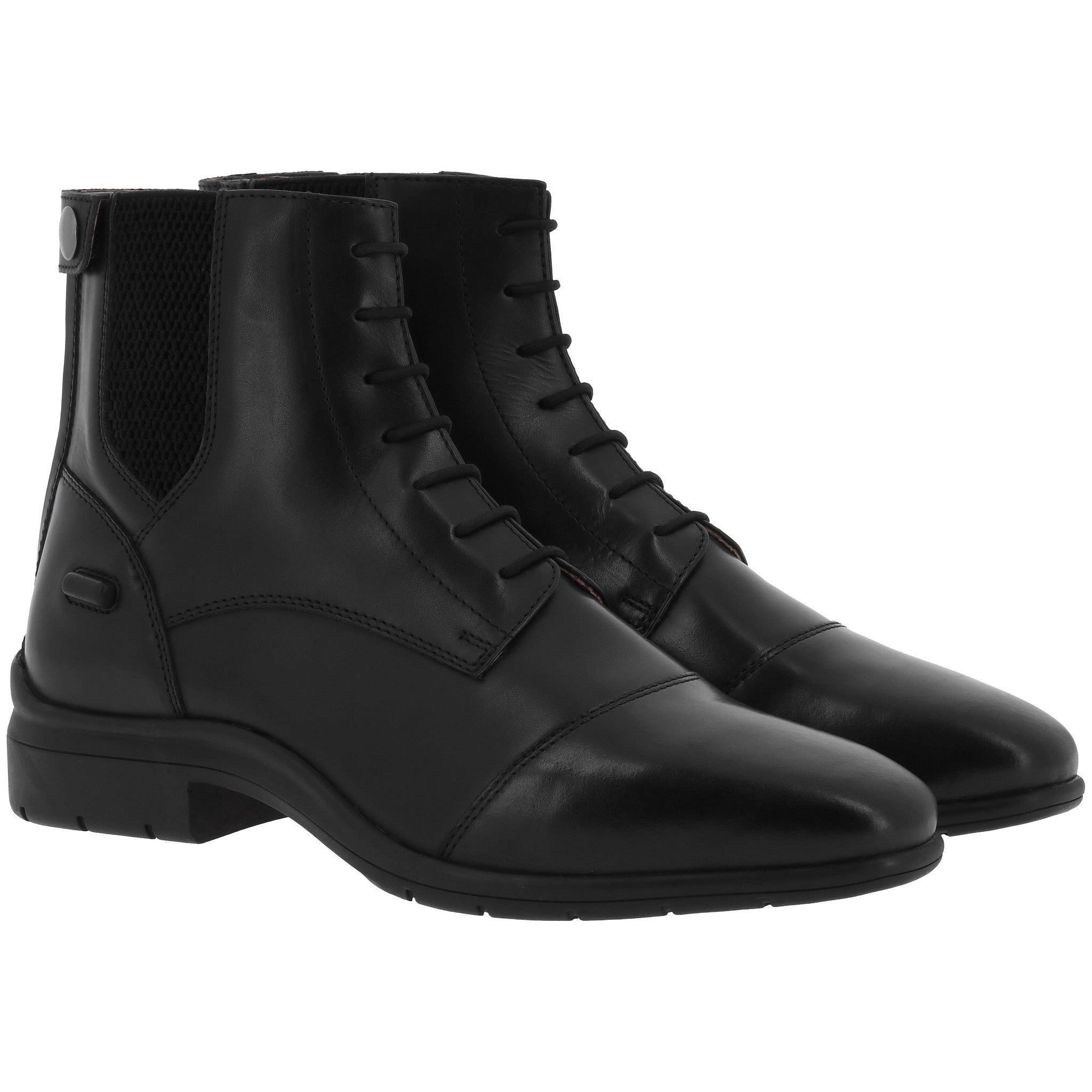 EQUITHÈME Sporty Lace-Up + Zip Boots Black 914111239