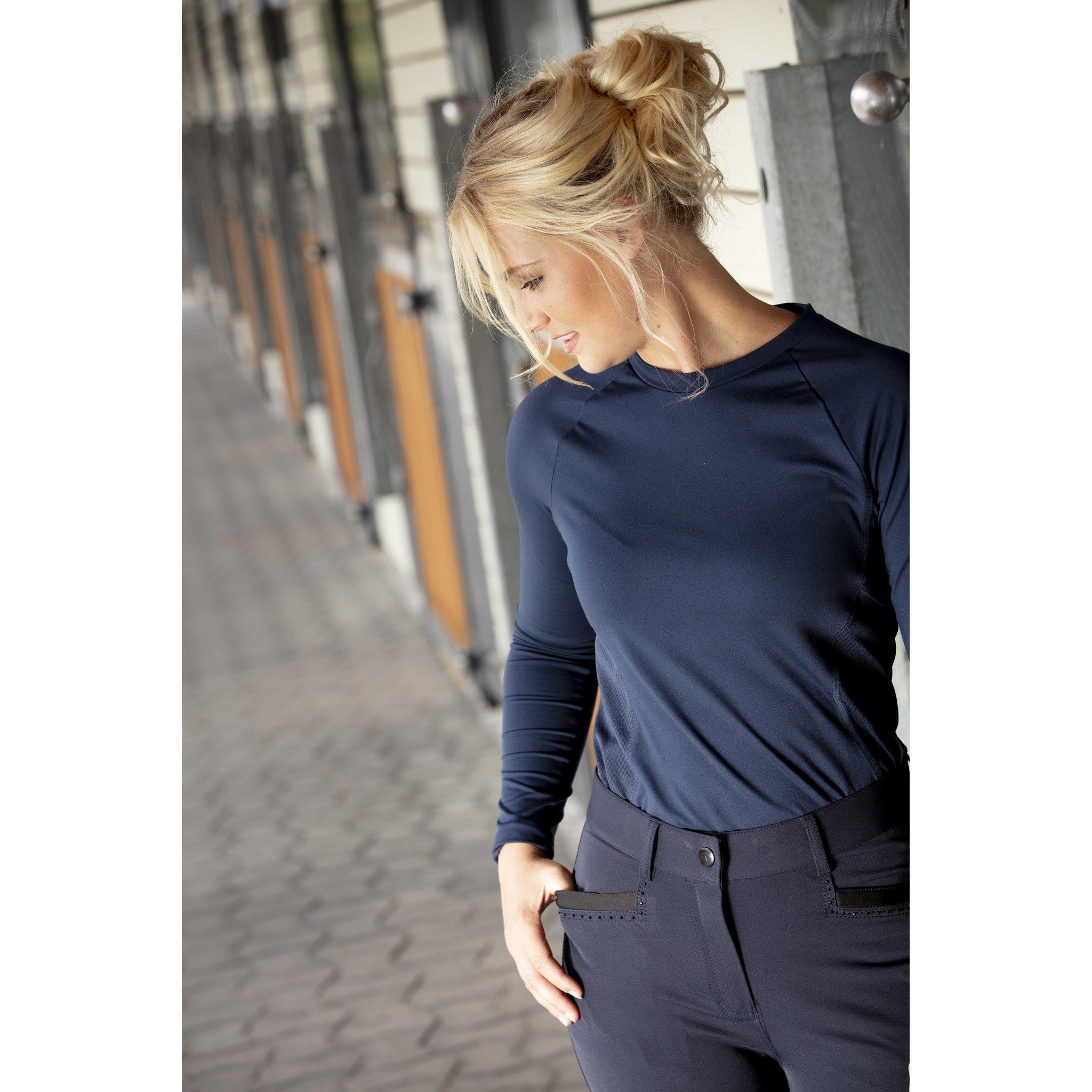 EQUITHÈME Safir Breeches - Ladies Navy blue/black 979357736