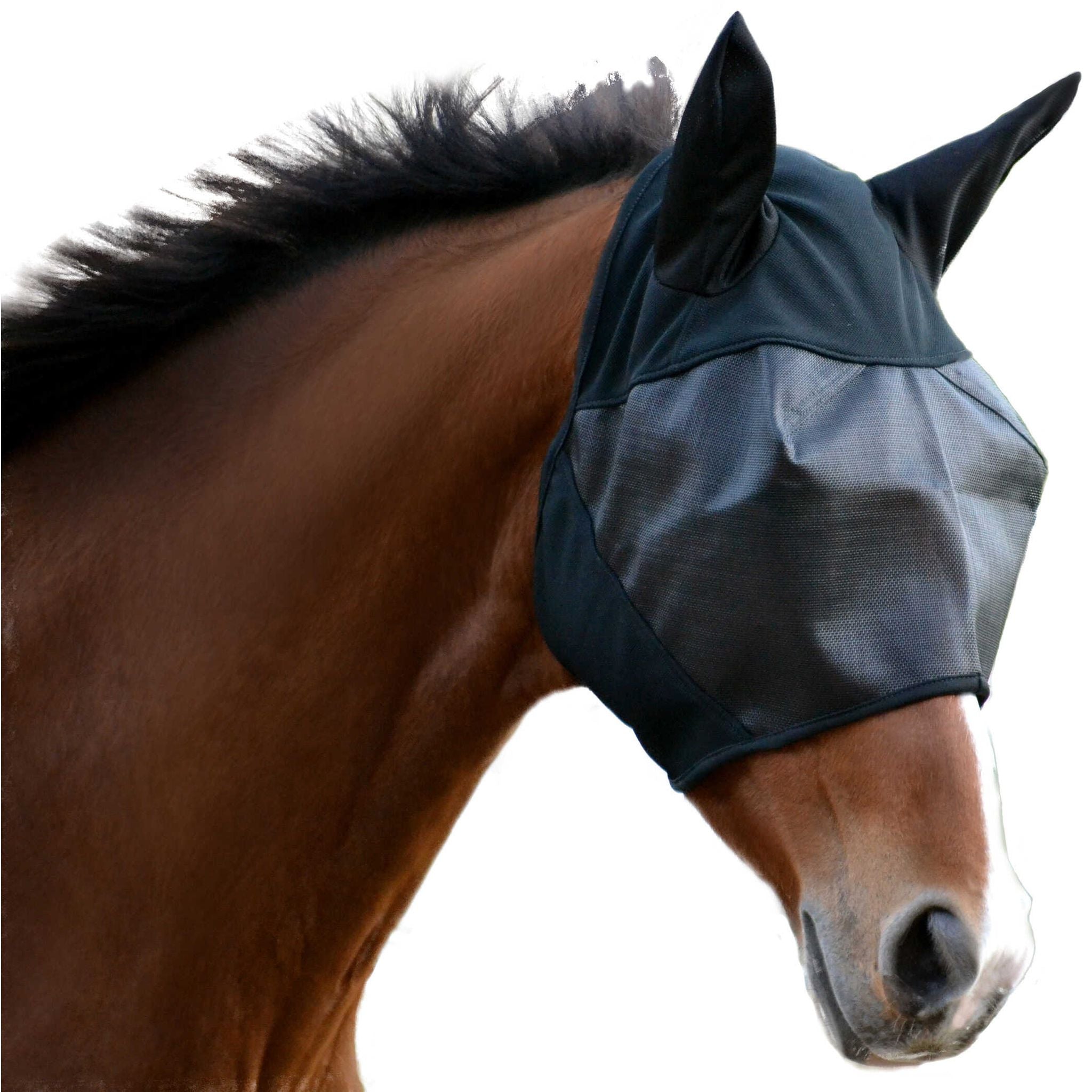 Absorbine Ultrashield Fly Mask with Ears Black - 383306004_packshot_2