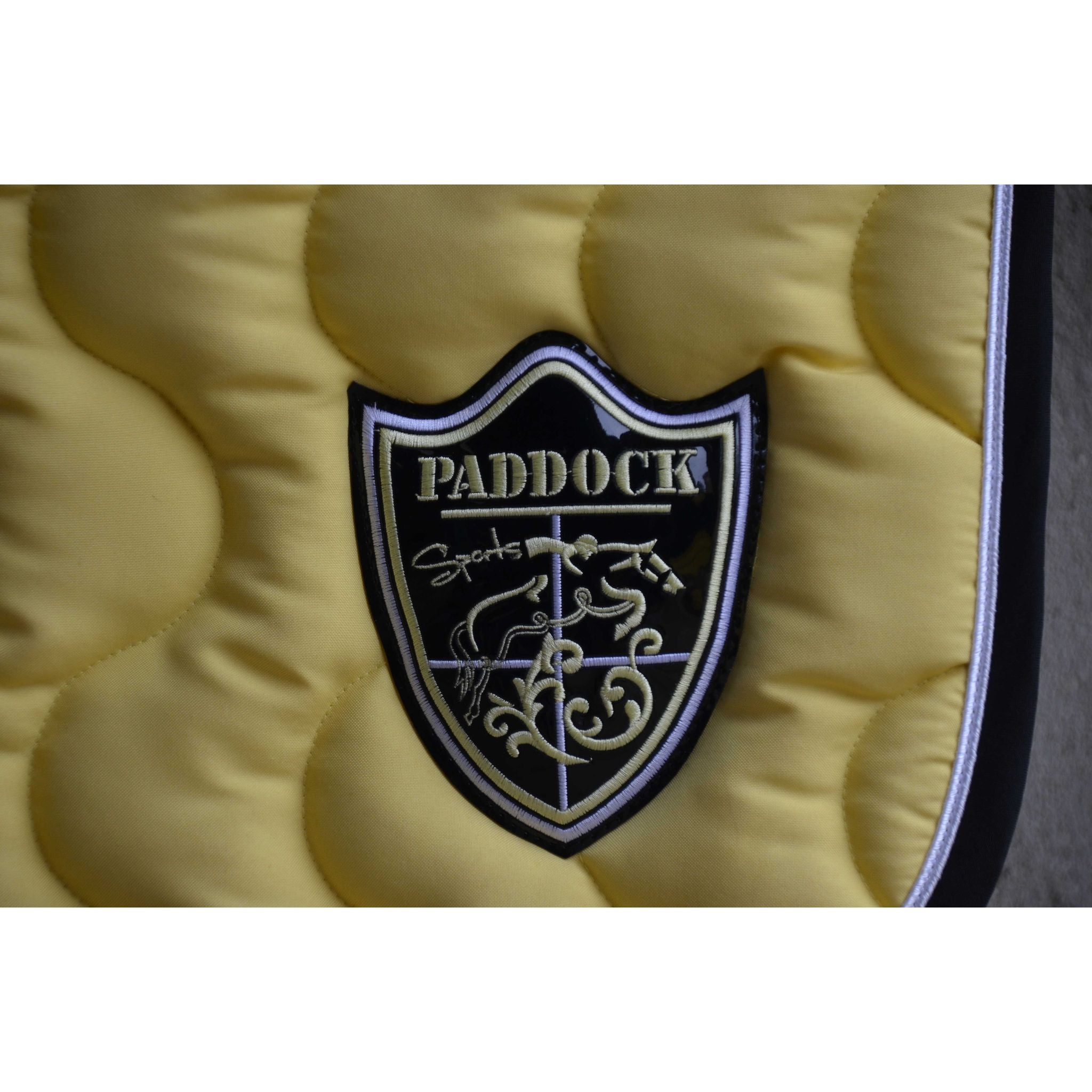 Paddock Sports Origin Saddle Pad with Crest - All-Purpose Yellow - 204742010_ambi_16