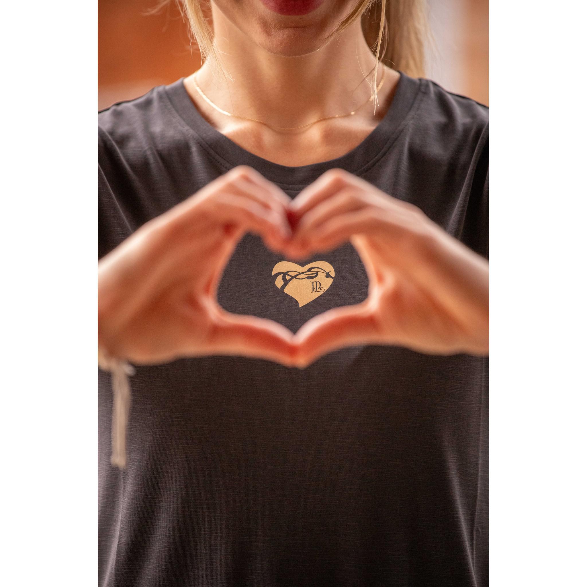 Pénélope Lovely Cœur T-Shirt - Ladies Dark grey 963418311