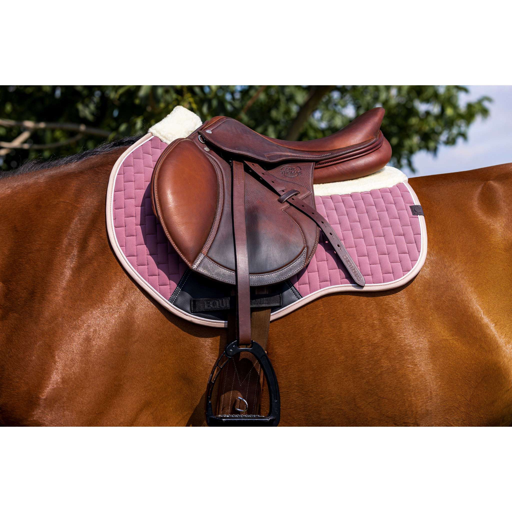 EQUITHÈME Dinard Saddle Pad - All purpose Antique pink 204007016