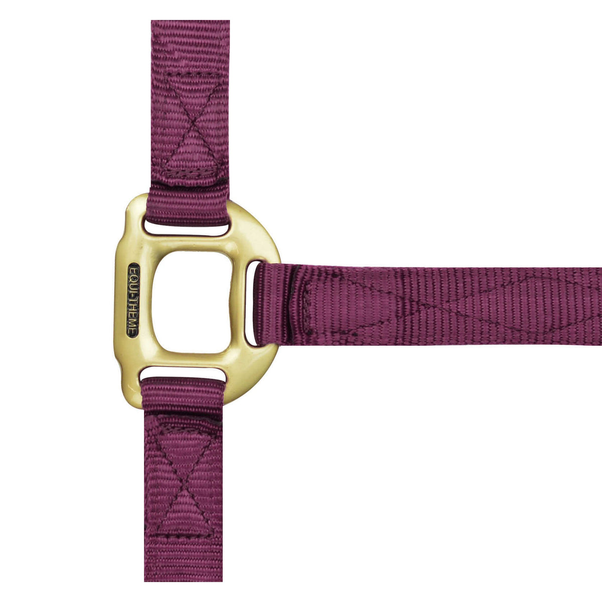 EQUITHÈME Nylon Halter - Burgundy - 510100033_packshot_1