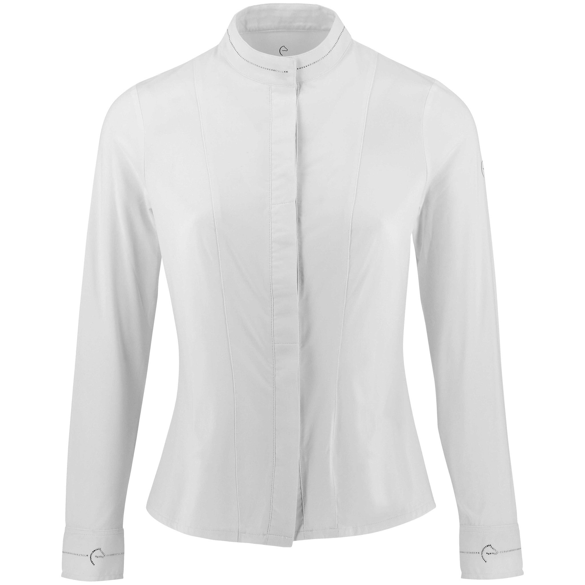 EQUITHÈME Julia Show Shirt - Ladies White 962099012