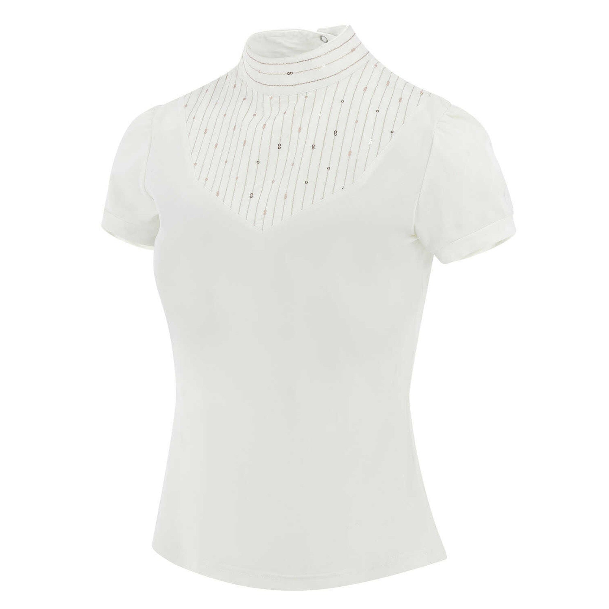 EQUITHÈME Vilamoura Show Polo Shirt - Women - White - 962076015_packshot_2