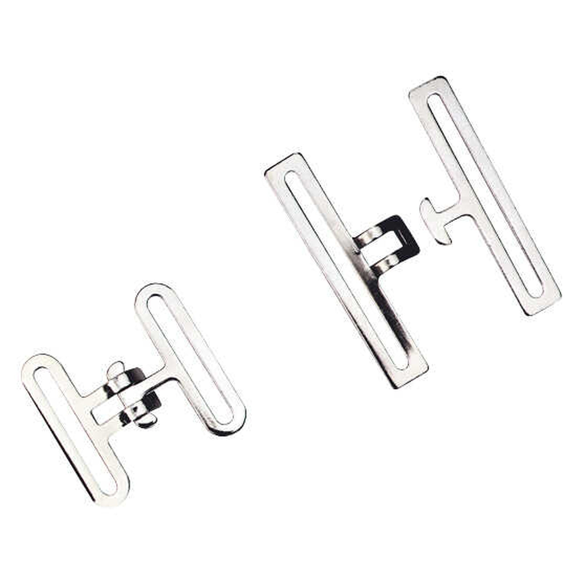 Feeling Surcingle set buckle Nickel plated metallic 702350050