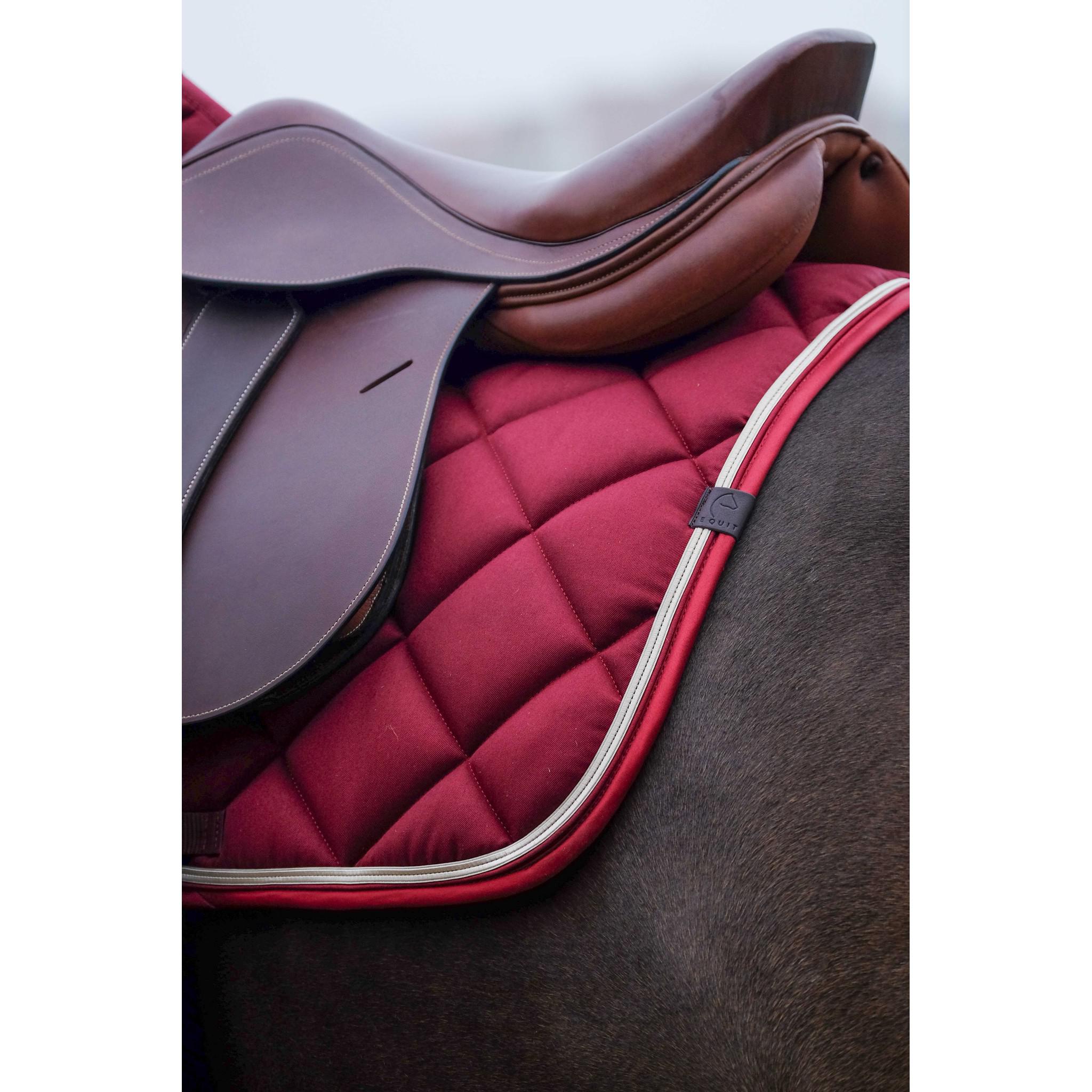 EQUITHÈME Classic Saddle pad - All purpose Burgundy 204773033