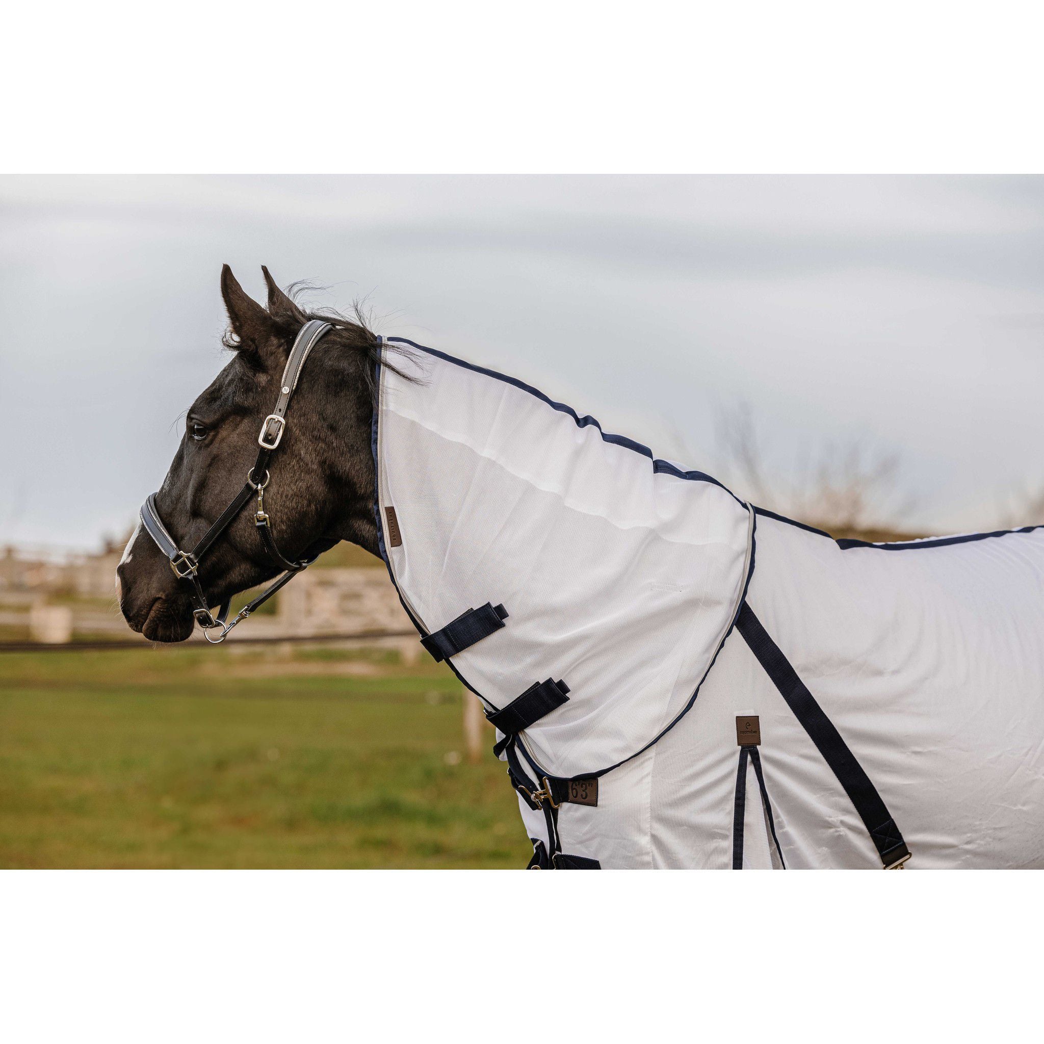 EQUITHÈME Mesh Neck cover White 400361003