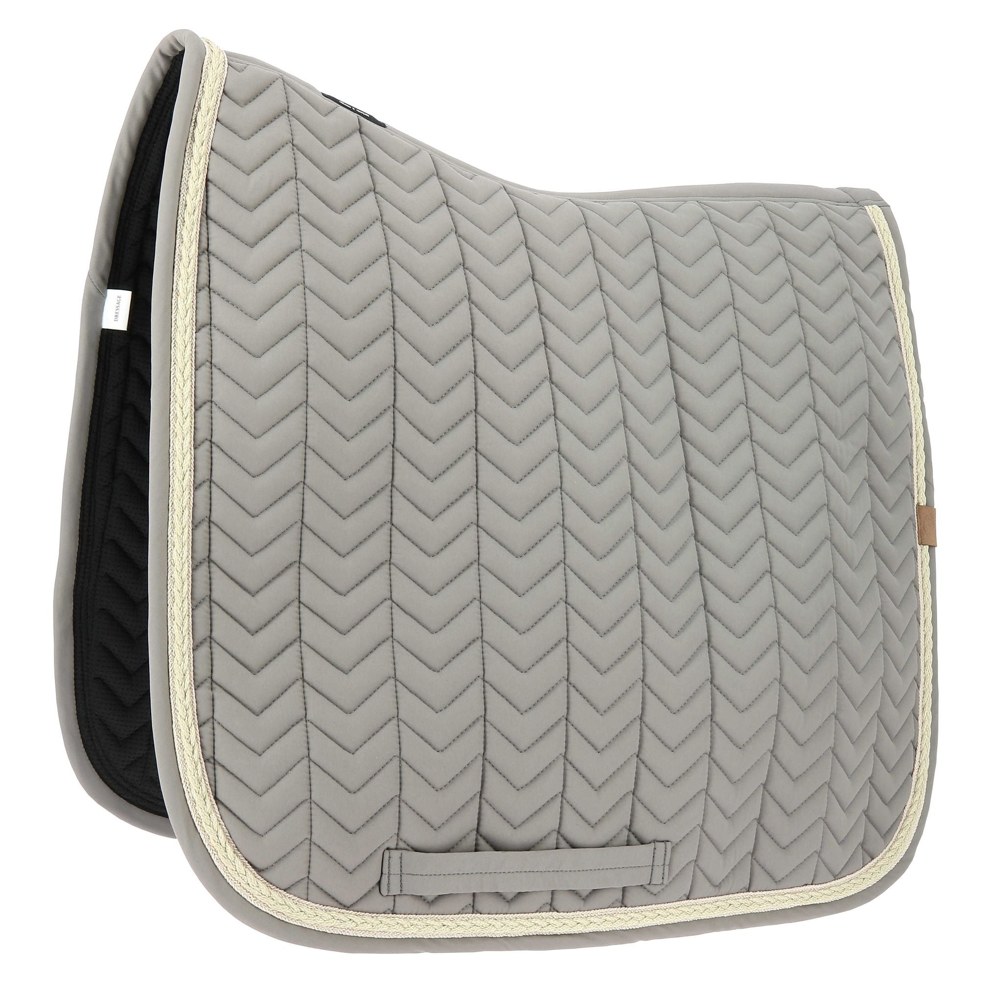 EQUITHÈME Softy Dressage Saddle Pad Dark grey - 204766011_packshot_1