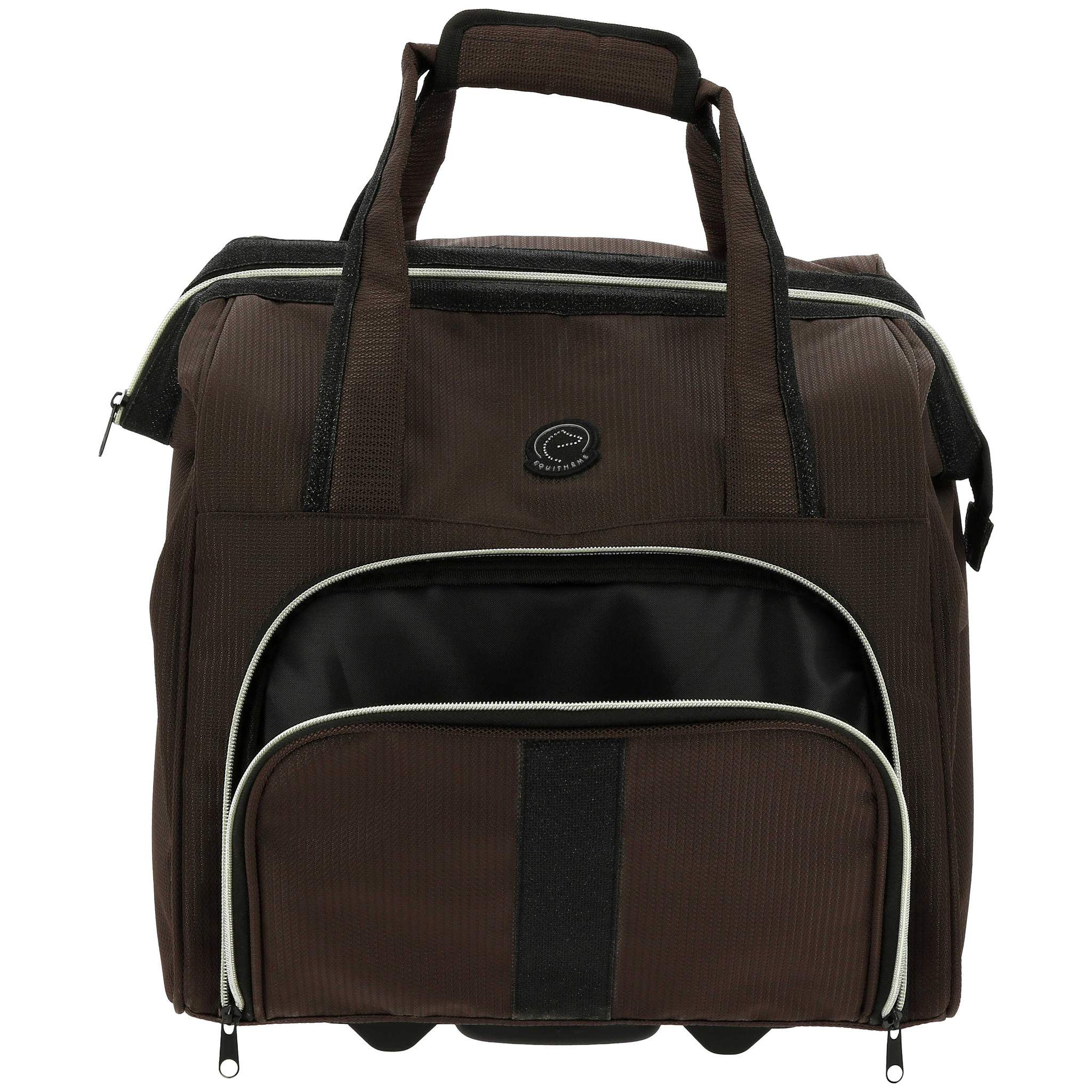 EQUITHÈME Grooming Bag with Wheels Brown 700018004