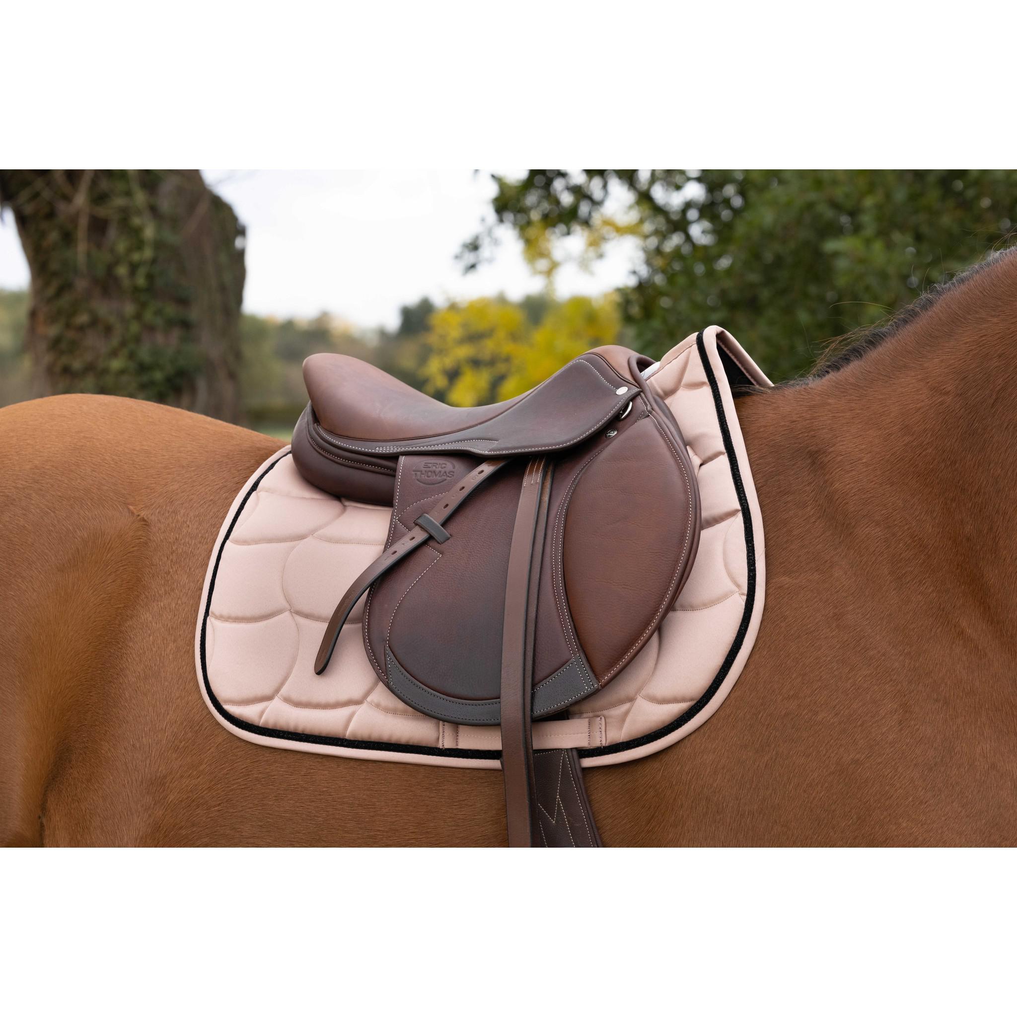 EQUITHÈME Satin Saddle pad - All purpose Golden pink 204432050