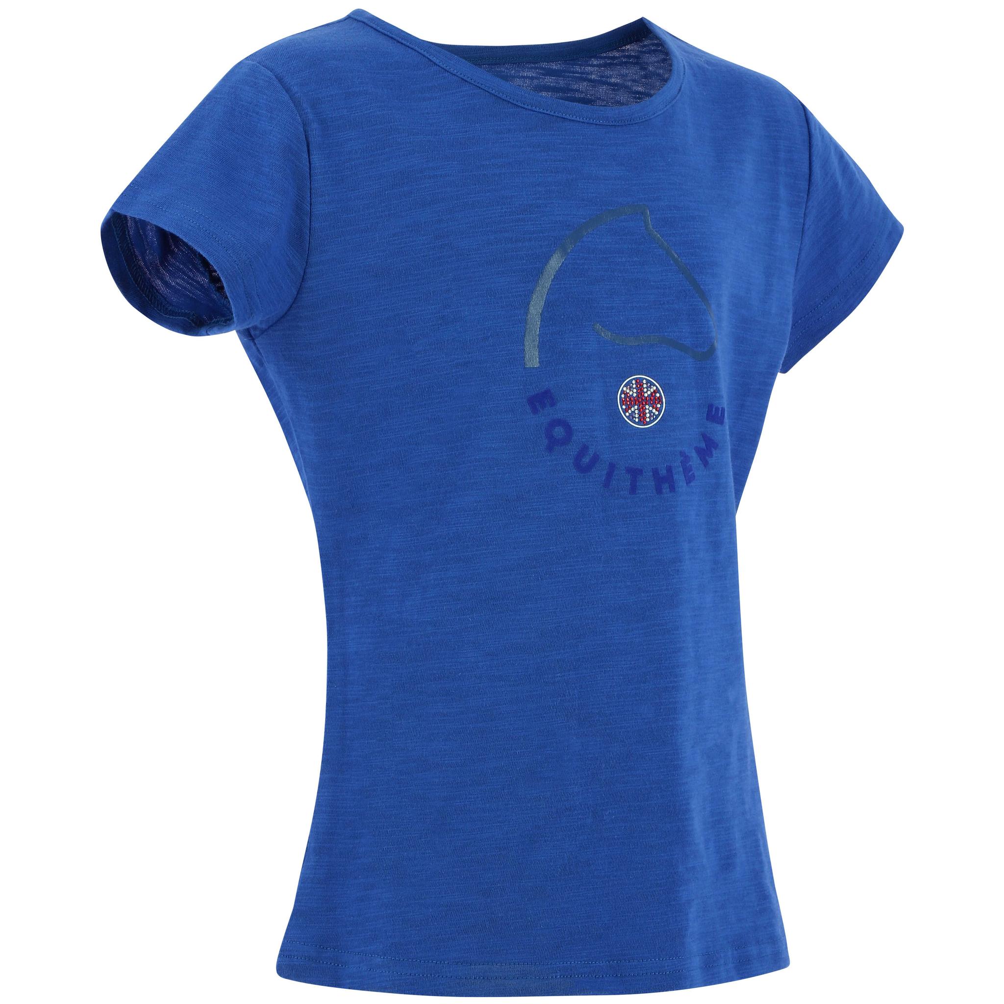 EQUITHÈME Claire T-shirt - Kids - Blue - 963069610_packshot_1