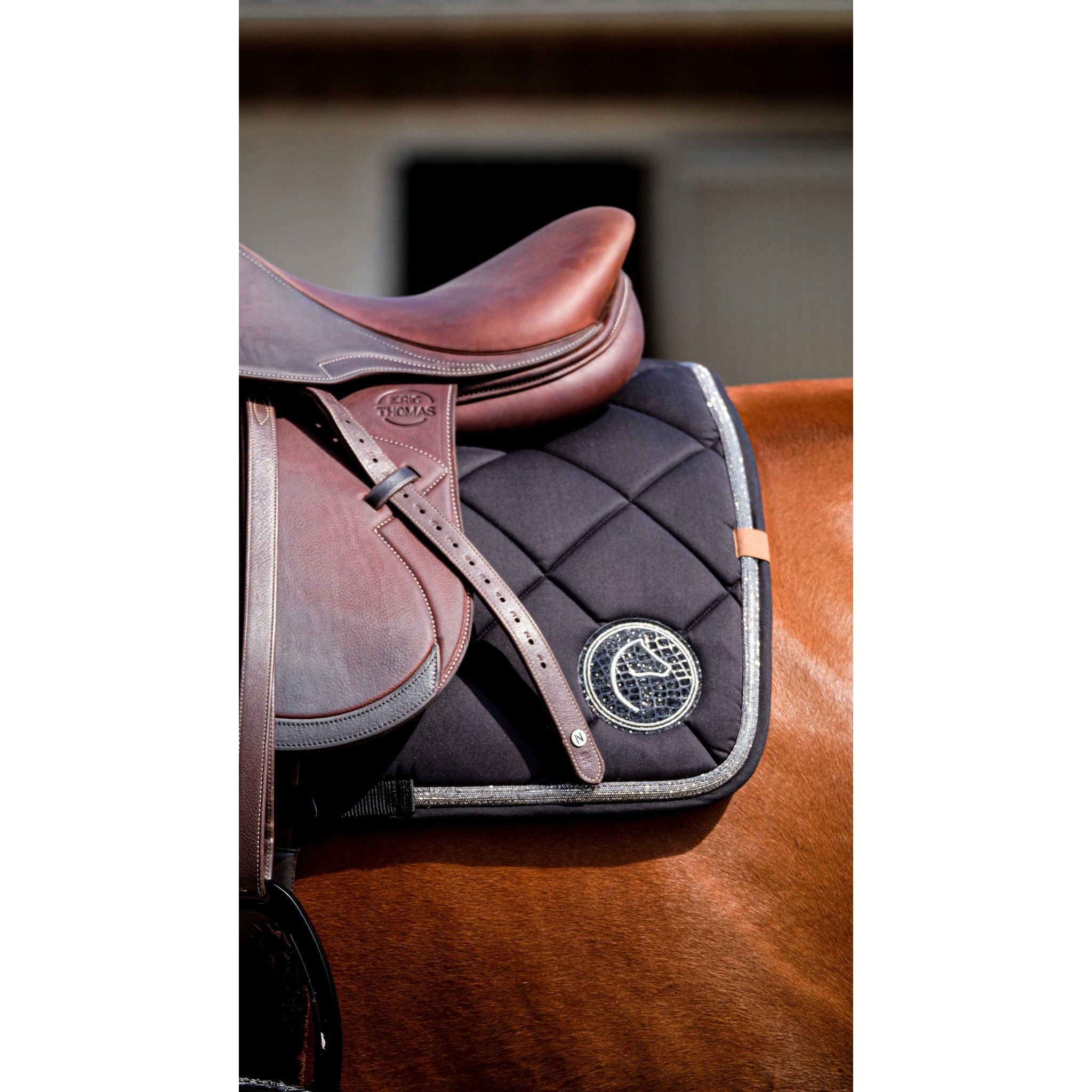 EQUITHÈME Badge 2.0 Saddle Pad - All purpose Black 204783002