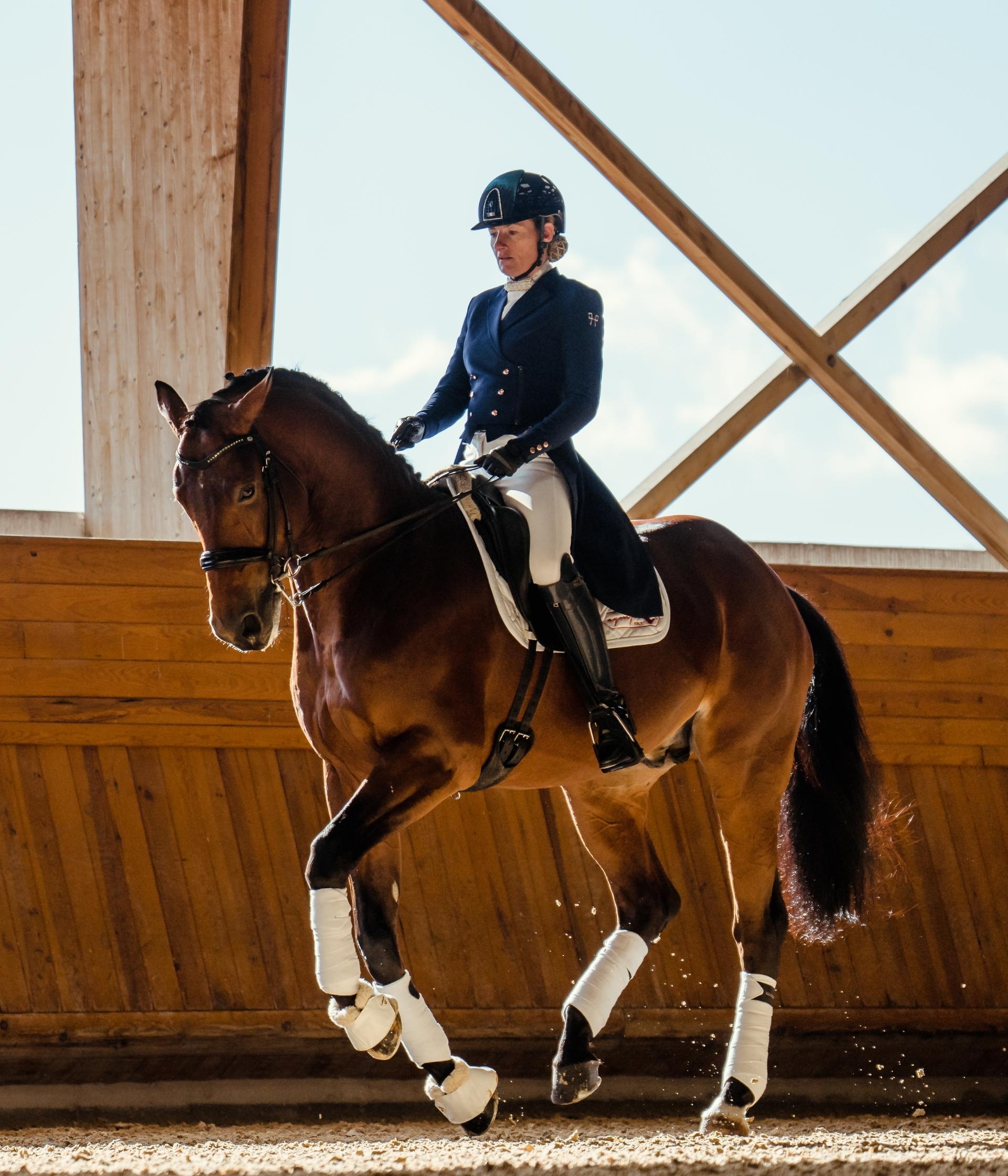 HORSE PILOT Long Frac Jacket Women - Navy