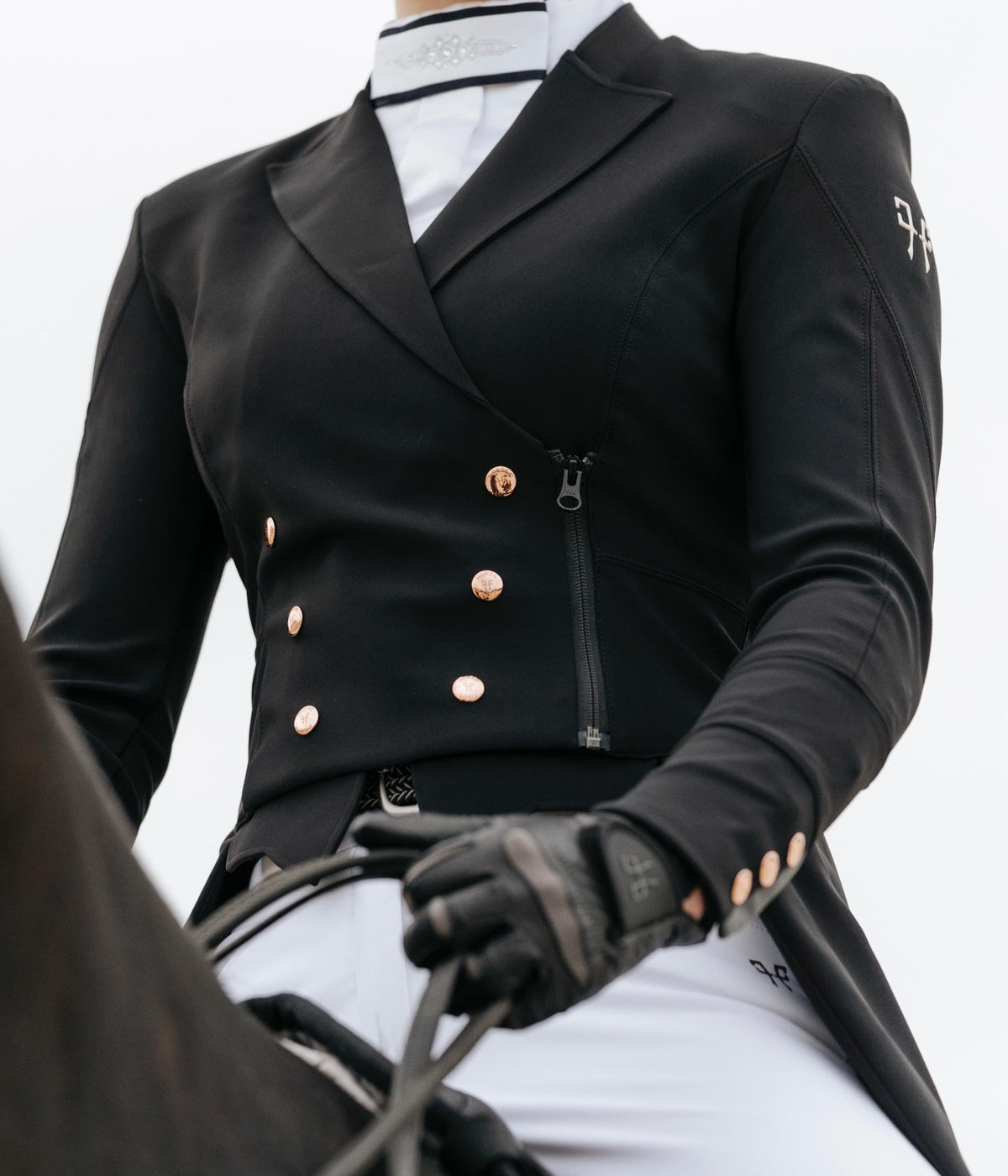 Horse Pilot Long Frac Jacket Women - Black