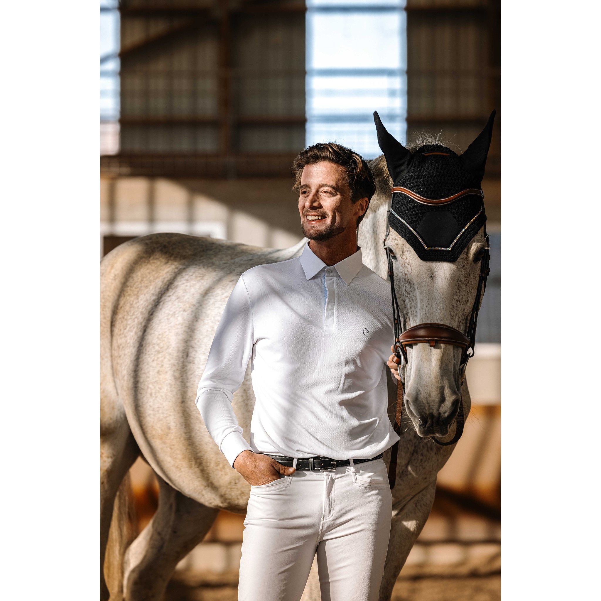 EQUITHÈME Dany Show Polo Shirt - Men White 962097013