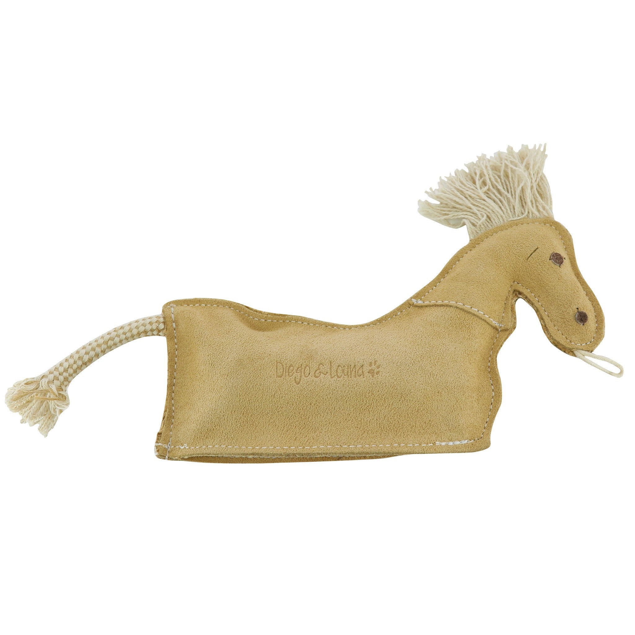 Leather horse Diego & Louna Beige 409922
