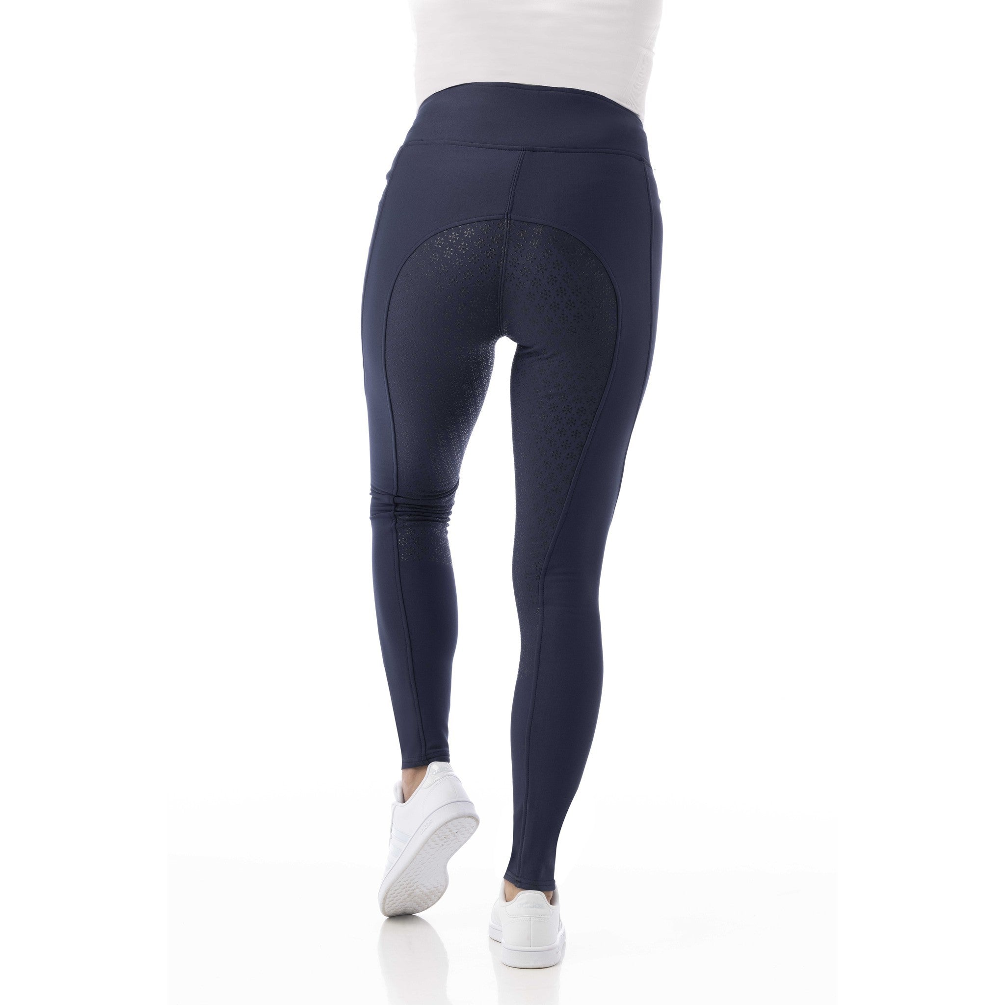 EQUITHÈME Dolomyt softshell Leggings full silicone - Ladies Navy blue 979143736