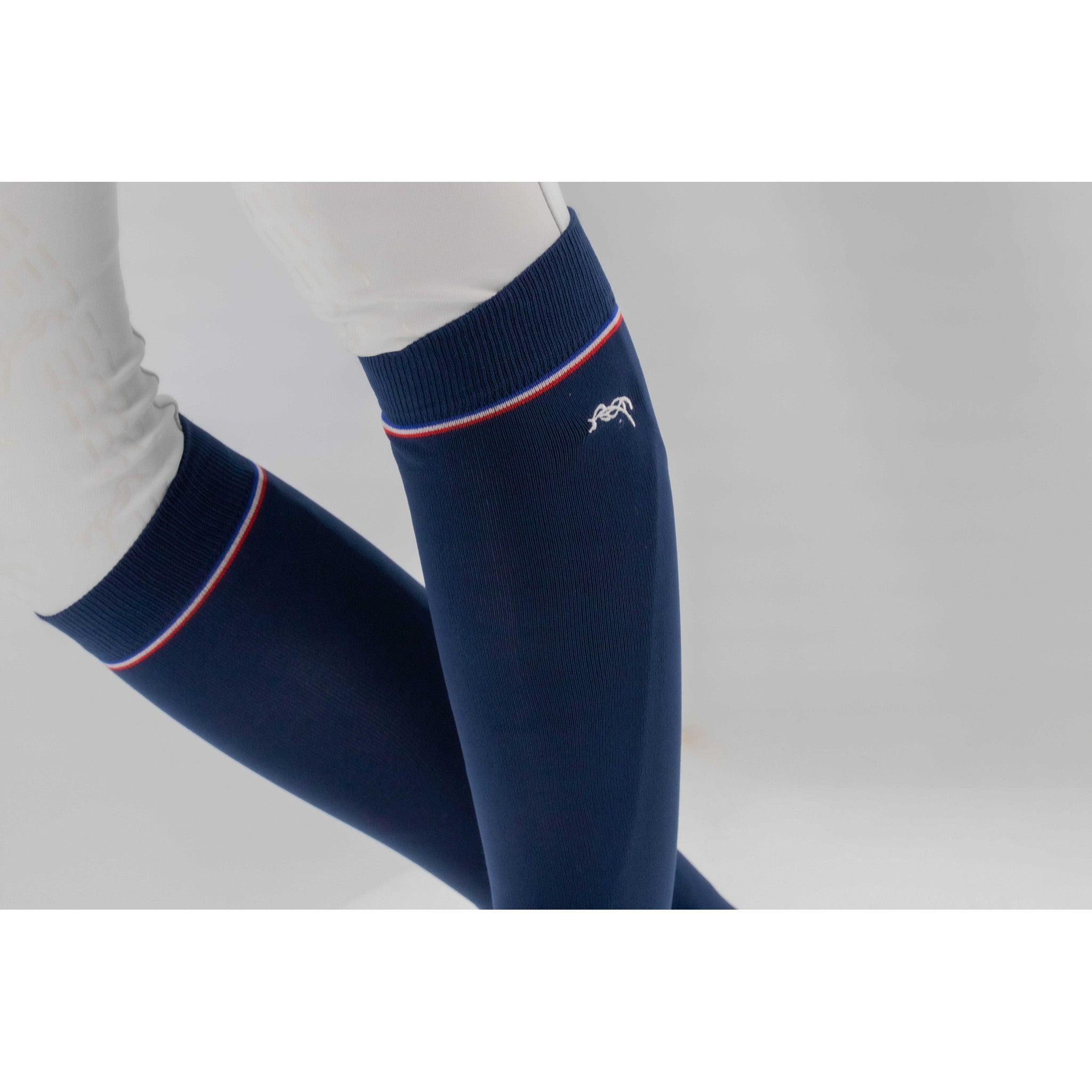 Pénélope Luxe Stripes & Cross socks - Ladies Navy blue 986803071