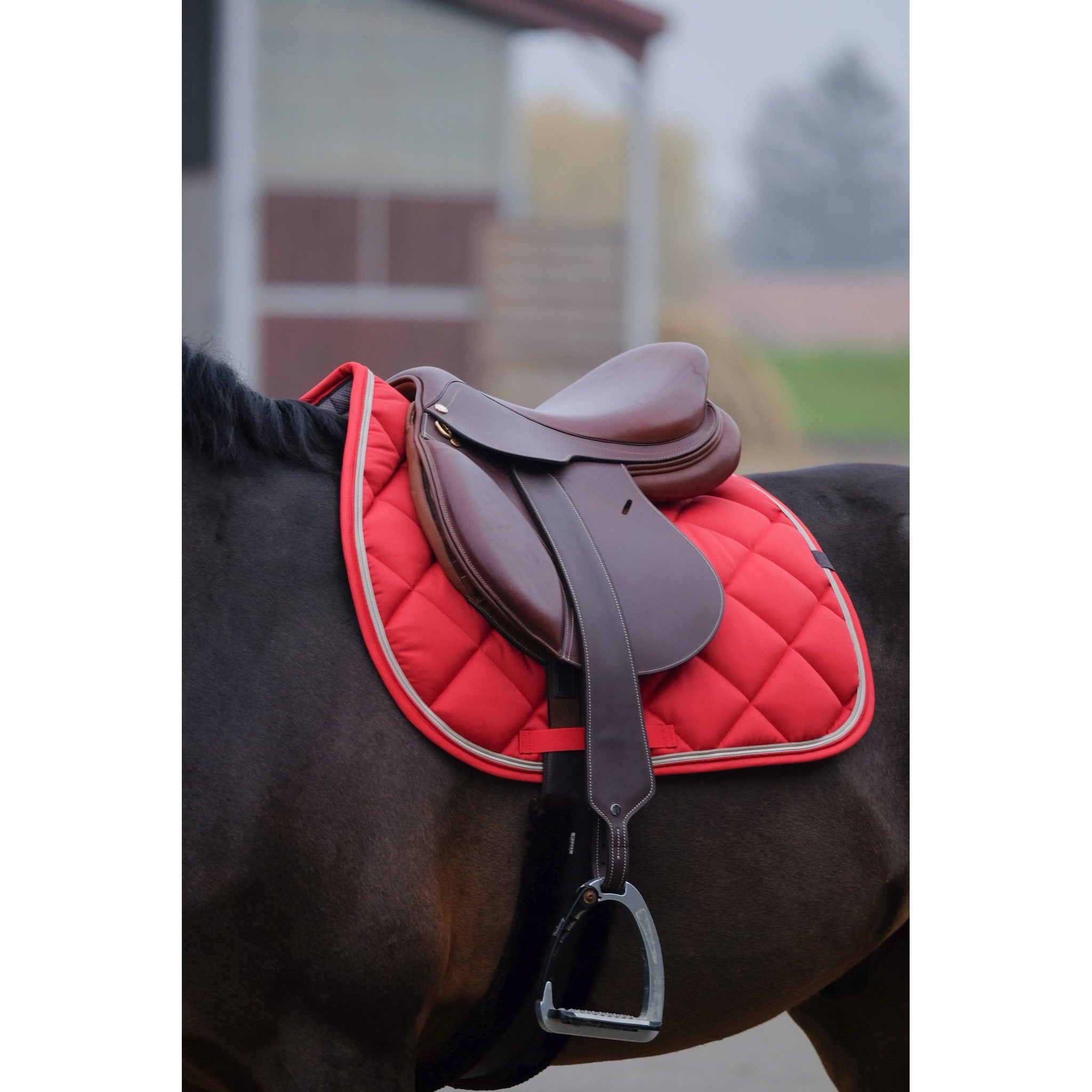 EQUITHÈME Classic Saddle pad - All purpose Red 204773003