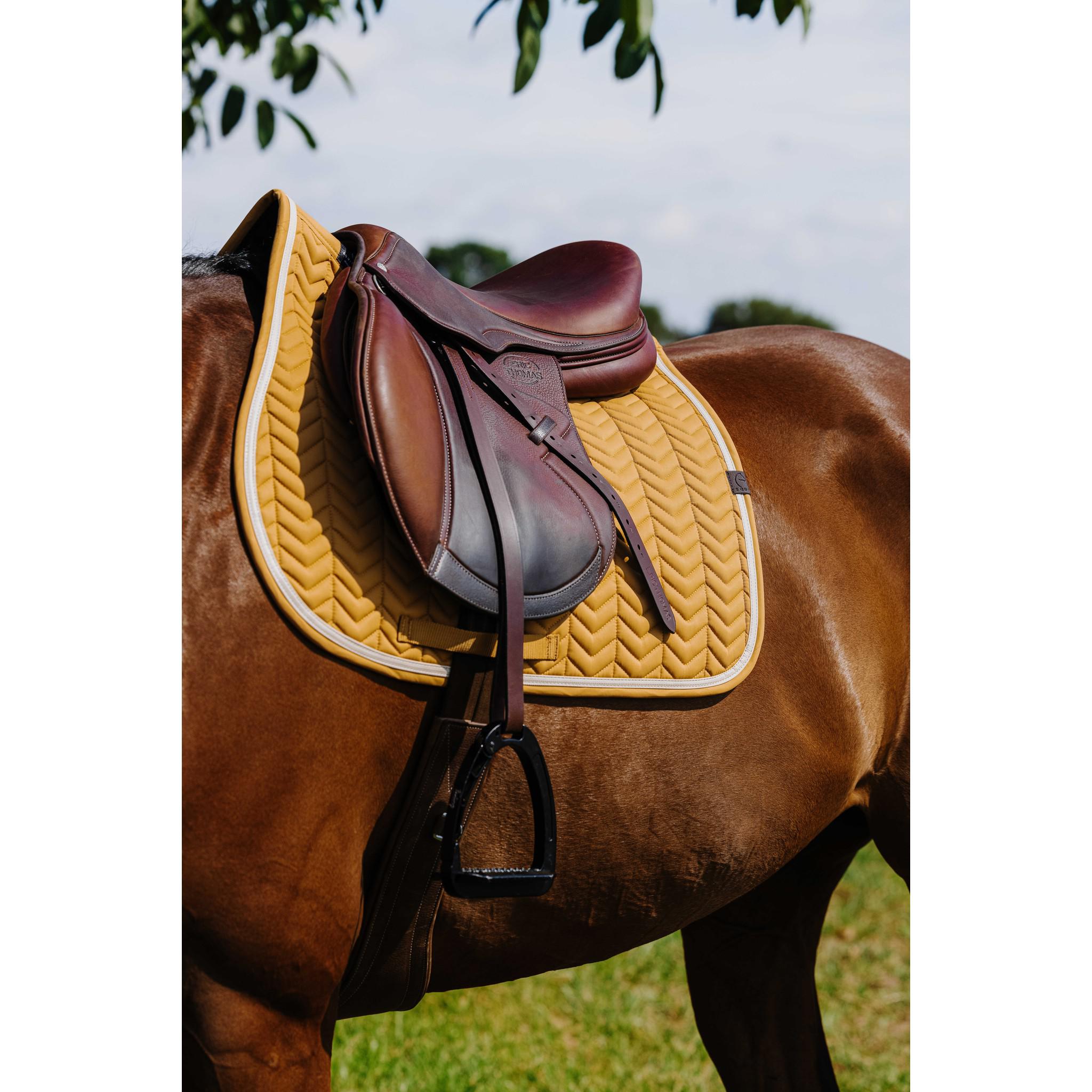 EQUITHÈME Softypop Saddle Pad - All purpose Yellow 204003026