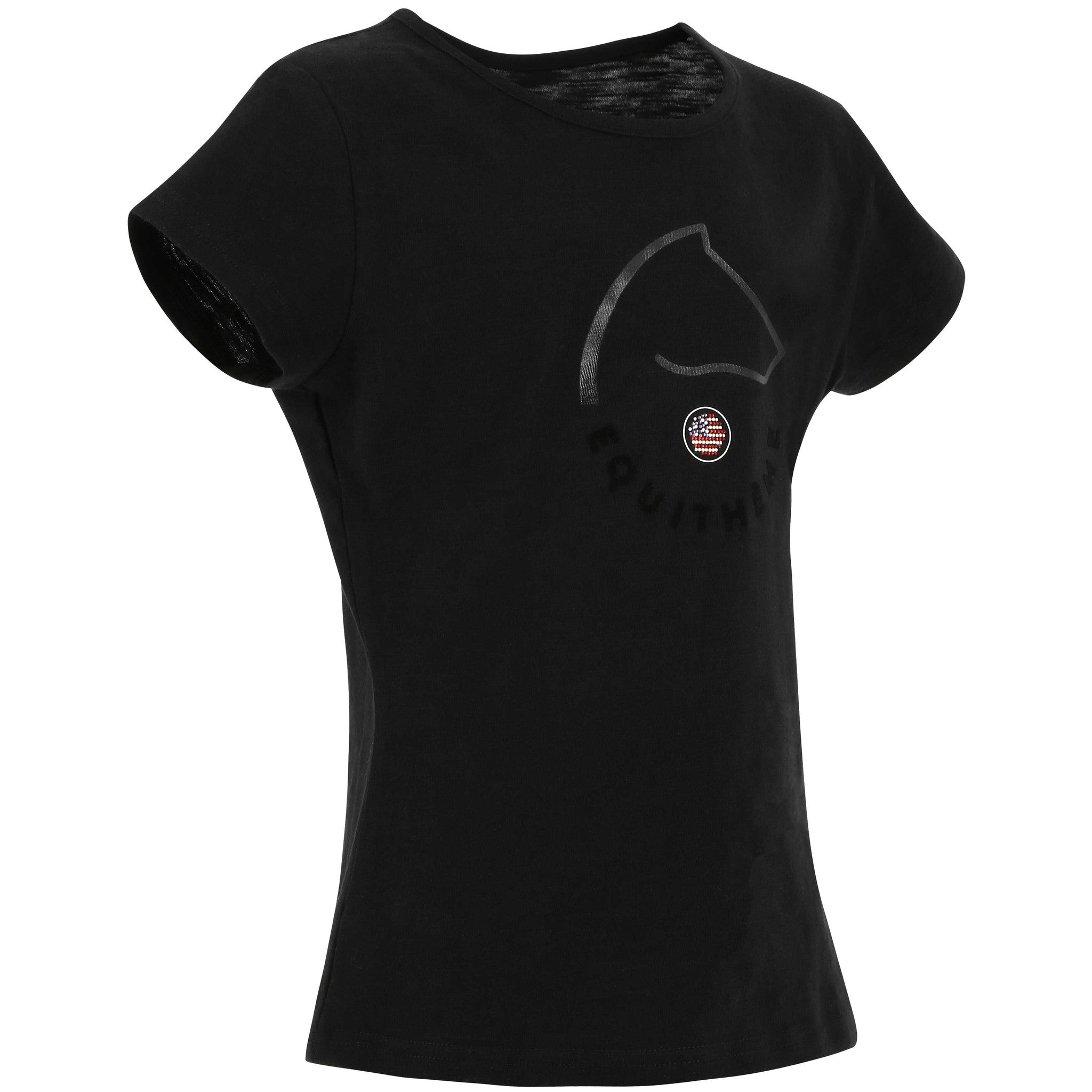 EQUITHÈME Claire T-shirt - Kids - Black - 963069210_packshot_1