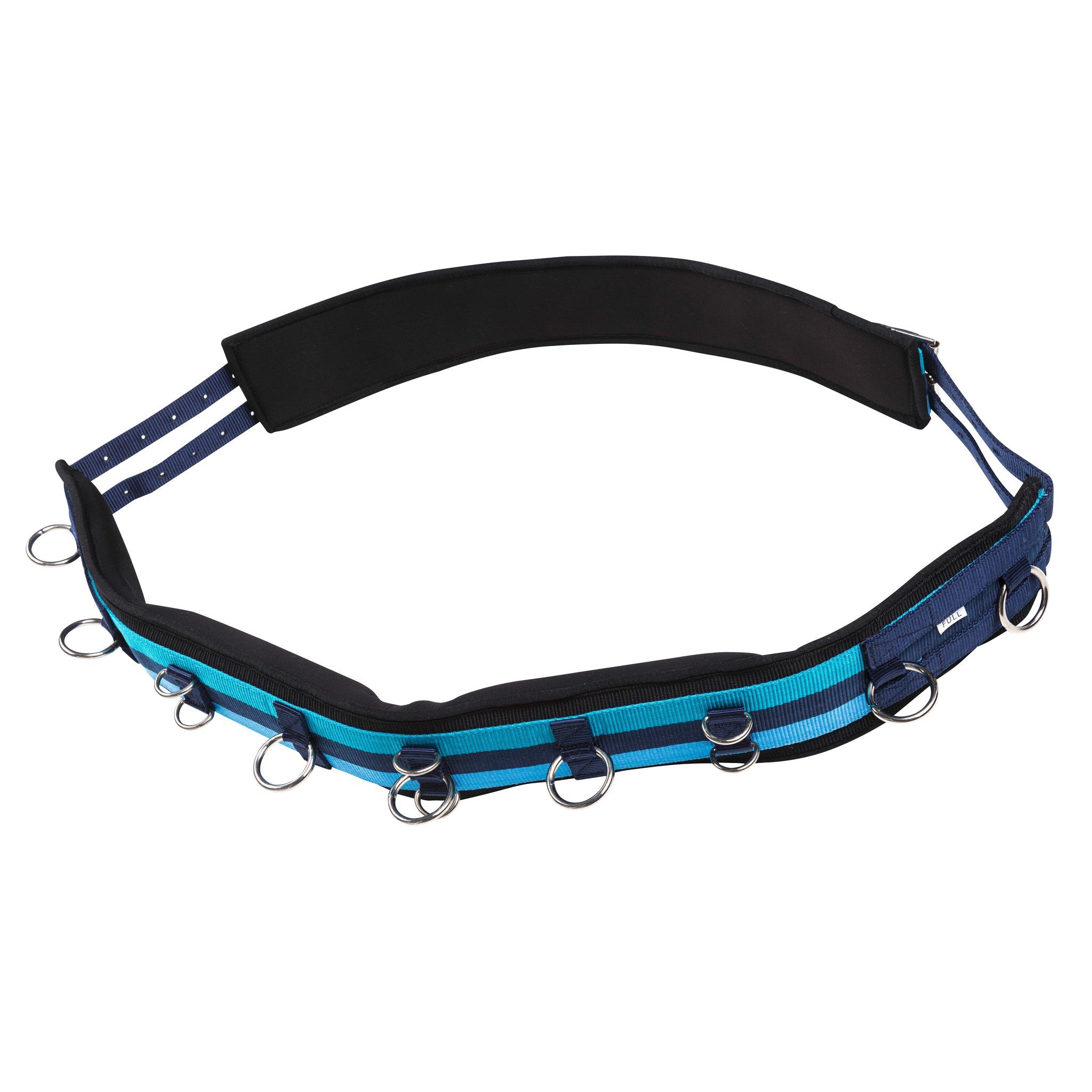 Synthetic lunging surcingle Turquoise/navy/light blue 401031307