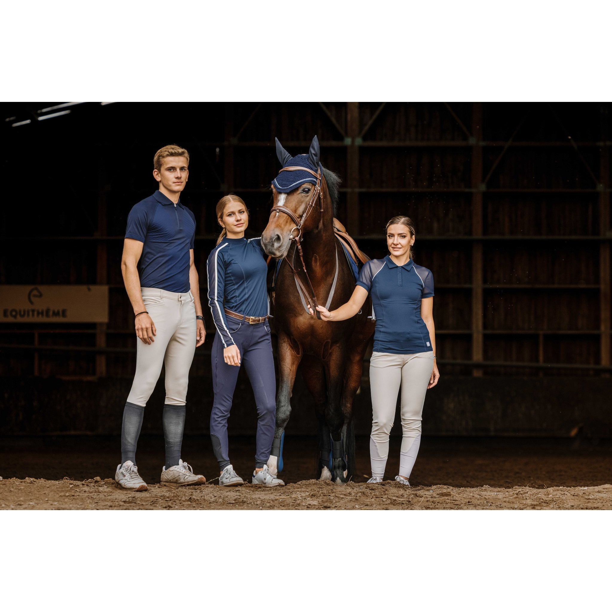 EQUITHÈME Originals Mélodie T-Shirt - Women - Navy blue - 963075071_ambi_10