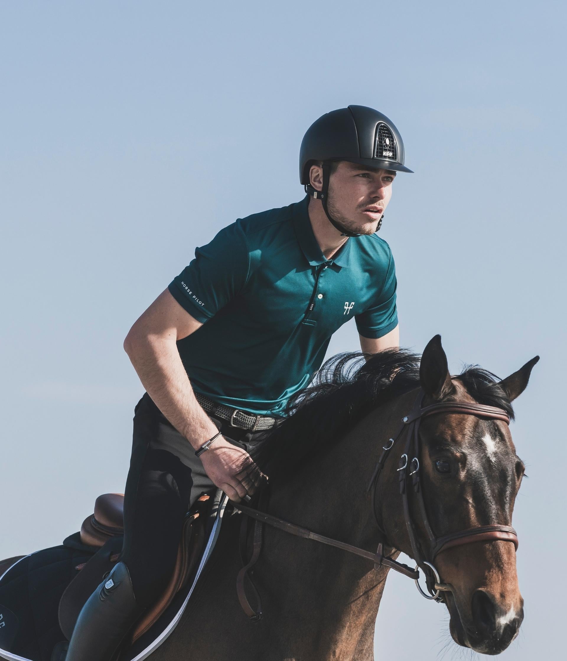 HORSE PILOT Atlas Polo Unisex - Green morocco