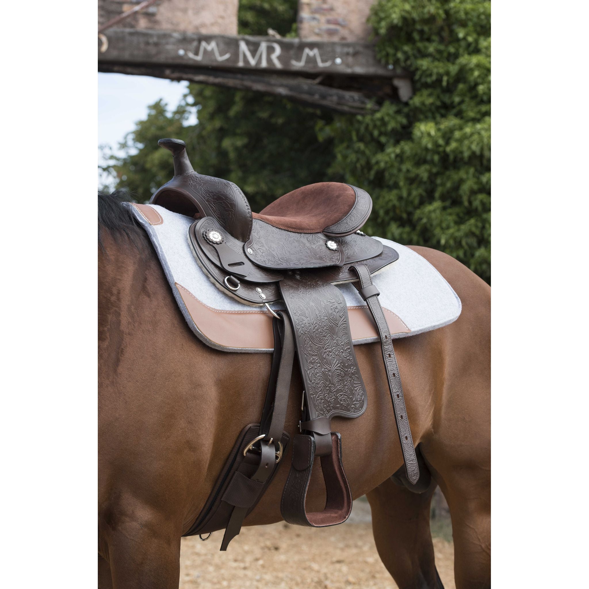 Westride Topeka Western Saddle Havana - 800079_ambi_2