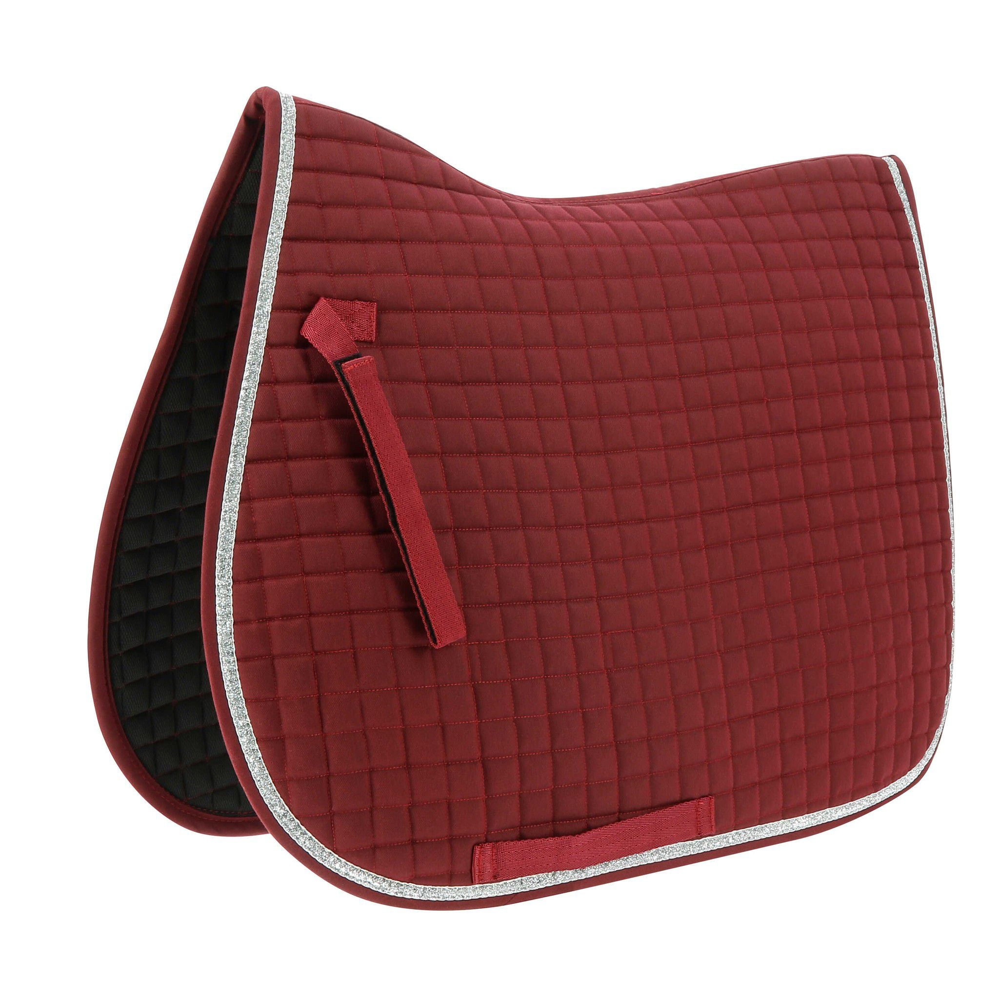 Riding World Girly saddle pad - All purpose Burgundy 204544033