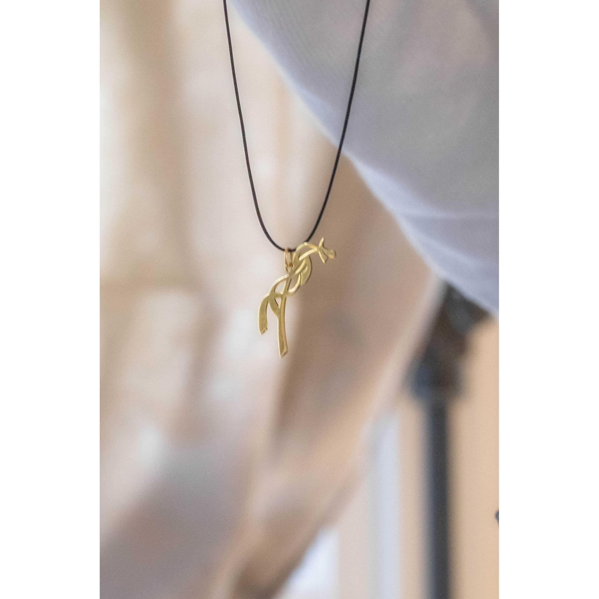 Penelope Equestrian Necklace Golden - 902912010_ambi_1