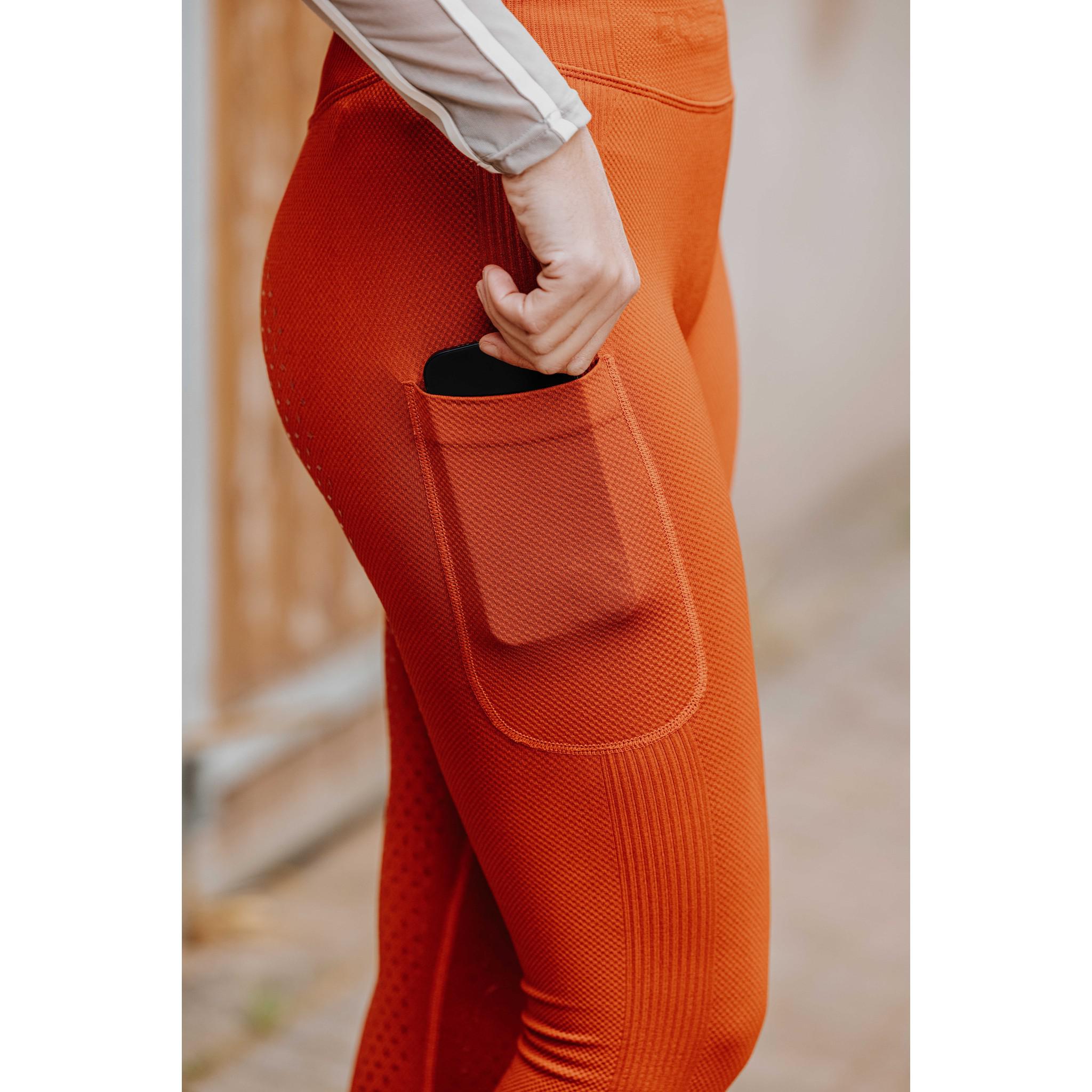 EQUITHÈME Acacia Leggings - Ladies Orange 979164031