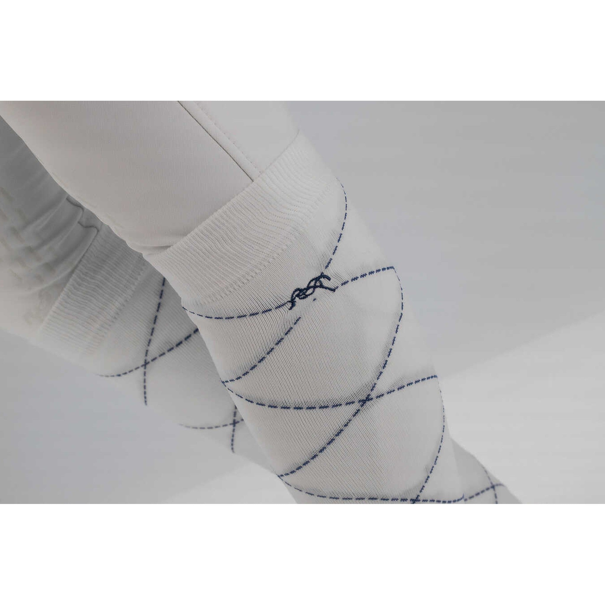 Pénélope Luxe Stripes & Cross socks - Ladies White 986803012