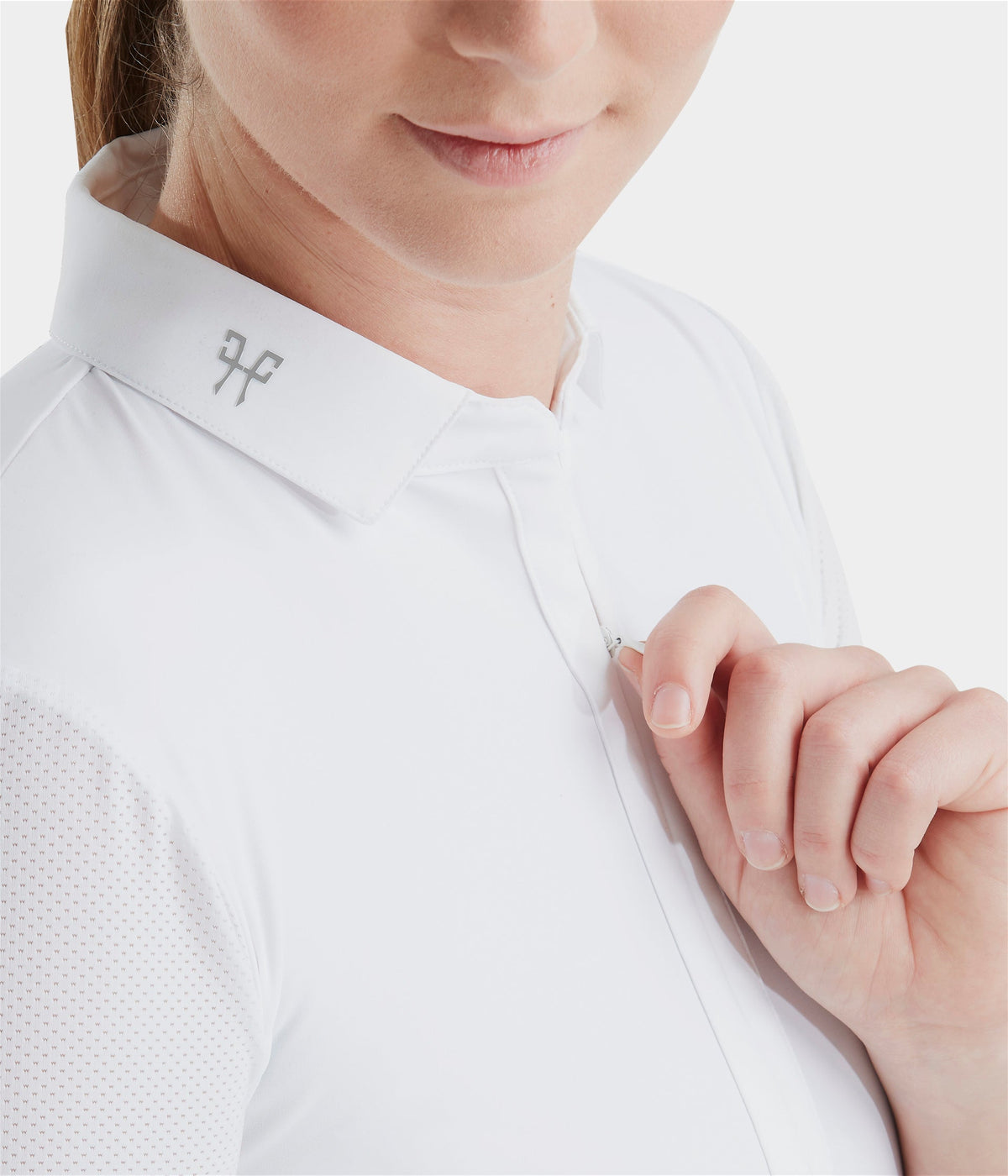 Horse Pilot Aeromesh SS Polo Shirt Women - White