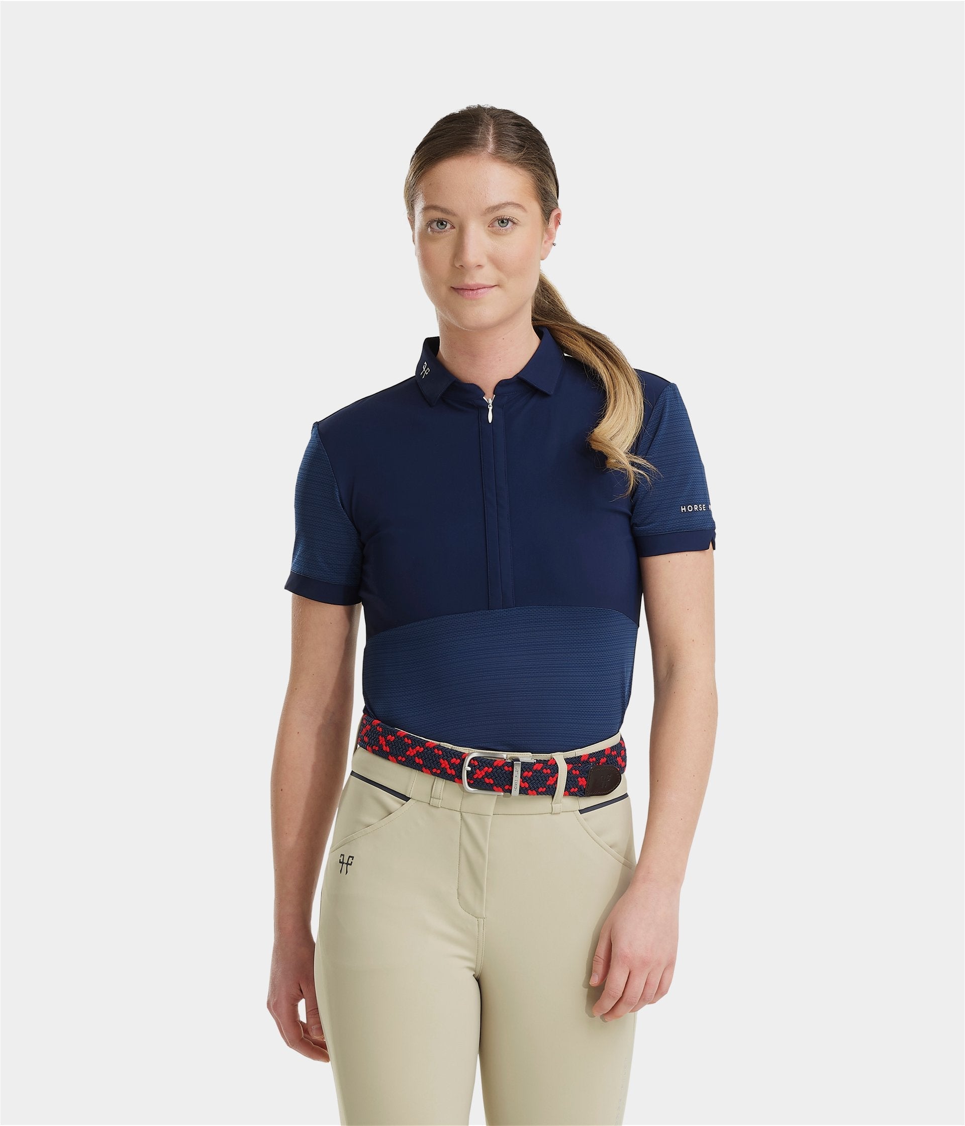 HORSE PILOT Aeromesh SS Polo Shirt Women - Dark Red