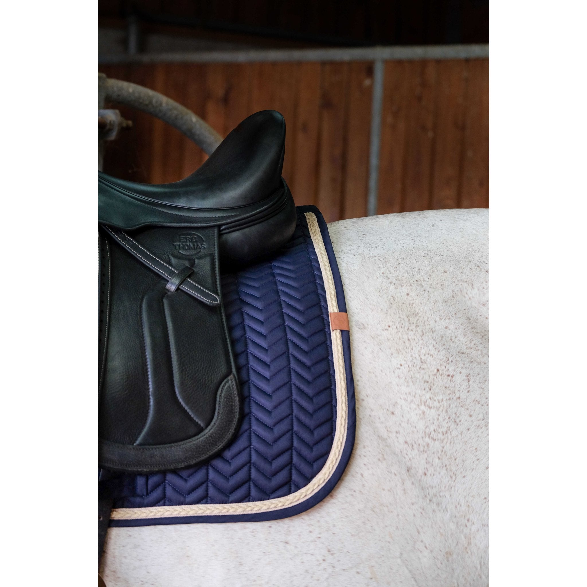EQUITHÈME Softy Dressage Saddle Pad Navy blue - 204766007_ambi_3