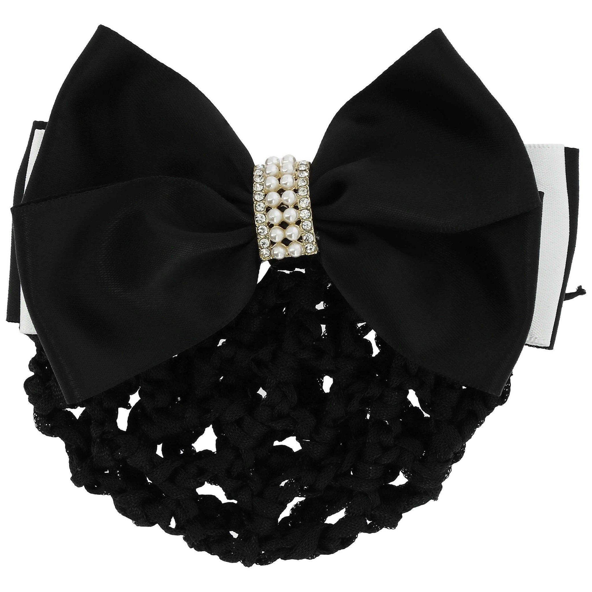 EQUITHÈME Perle Hair Net Barrette Black.white 930246201