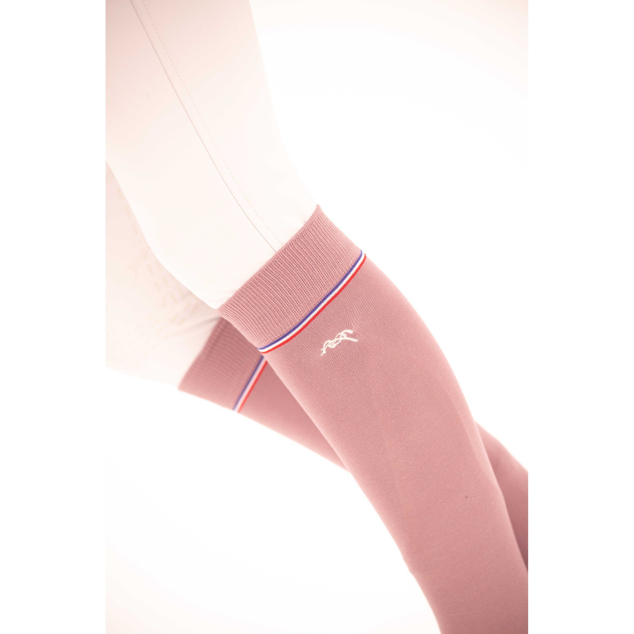 Pénélope Luxe Stripes & Cross socks - Ladies Pink 986803161