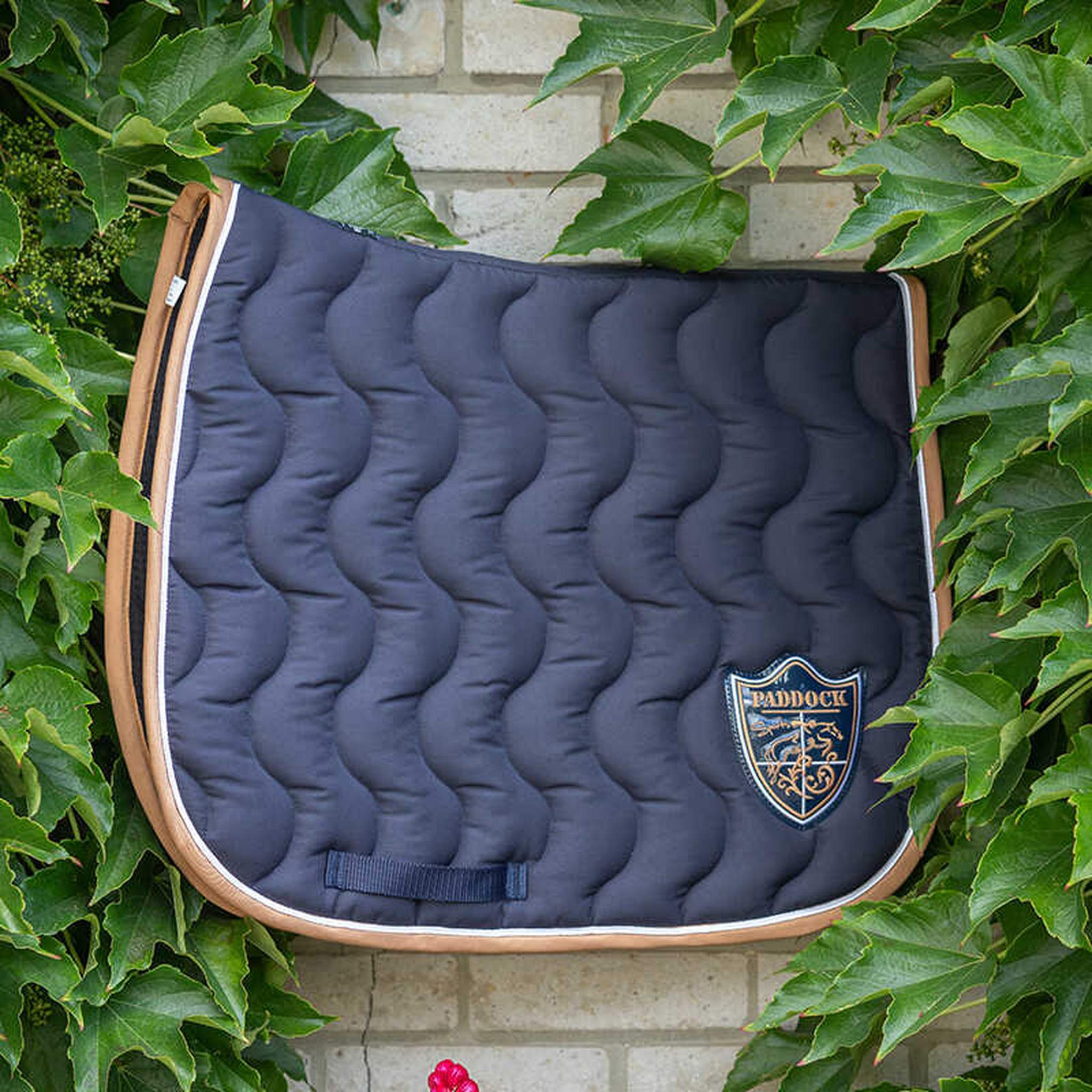 Paddock Sports Origin Saddle Pad with Crest - All-Purpose Navy blue - 204742007_ambi_3