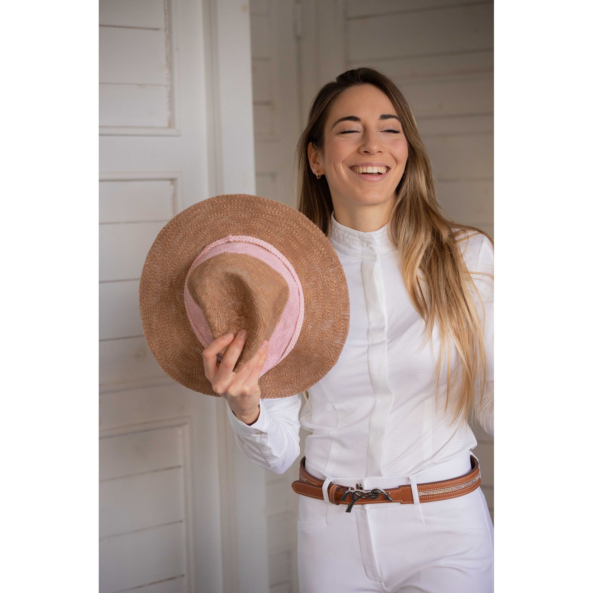 Penelope Raphie Hat Beige/pink - 993806513_ambi_5