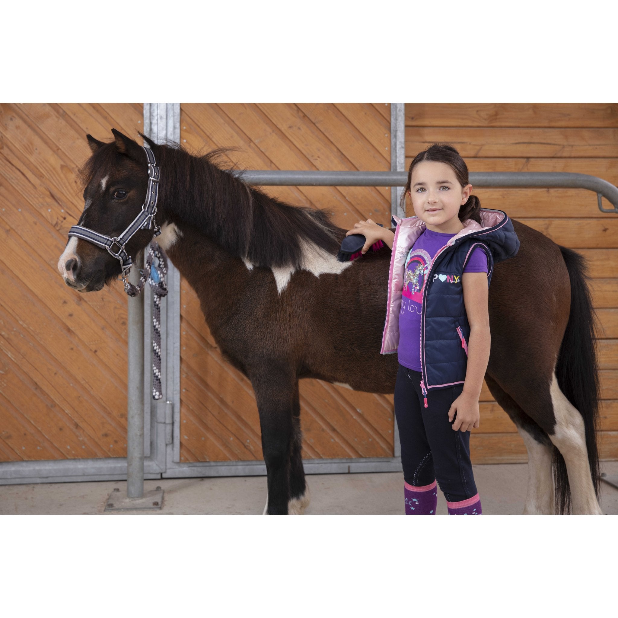 Equi-Kids Jade Vest - Kids - Navy blue/pink - 978041708_ambi_4